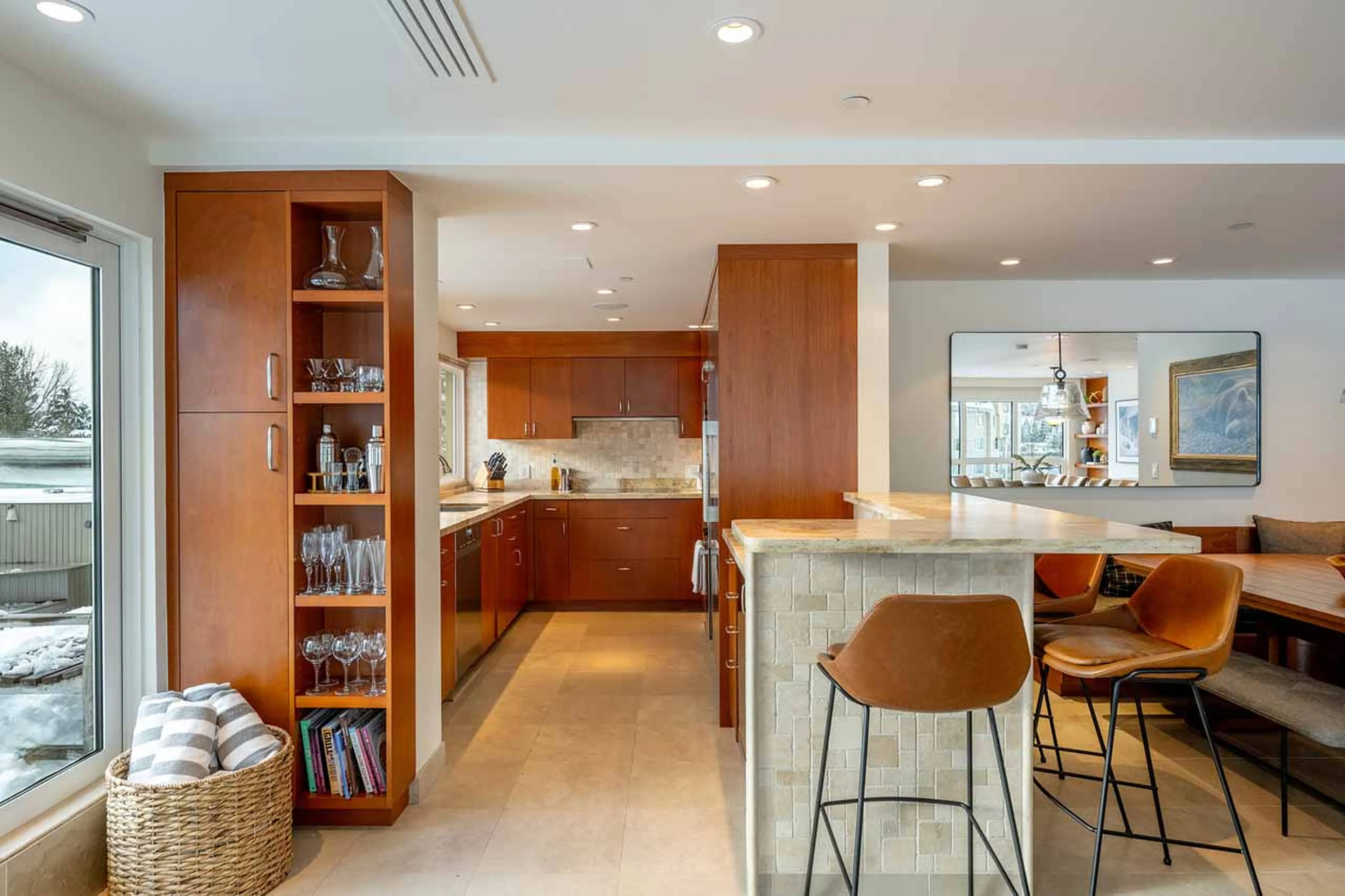 Kitchen at Le Chamois Penthouse in Whistler
