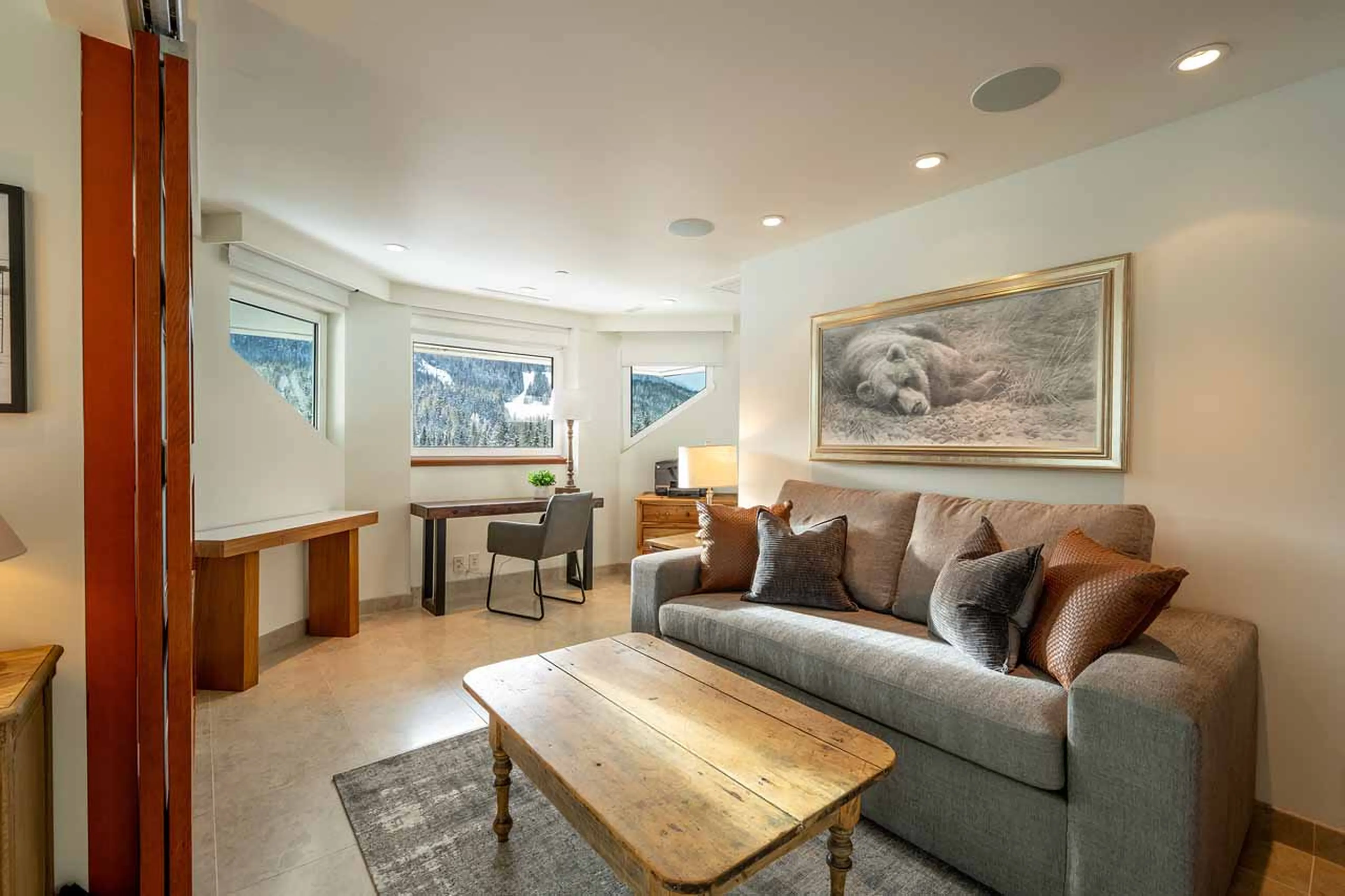 Snug at Le Chamois Penthouse in Whistler