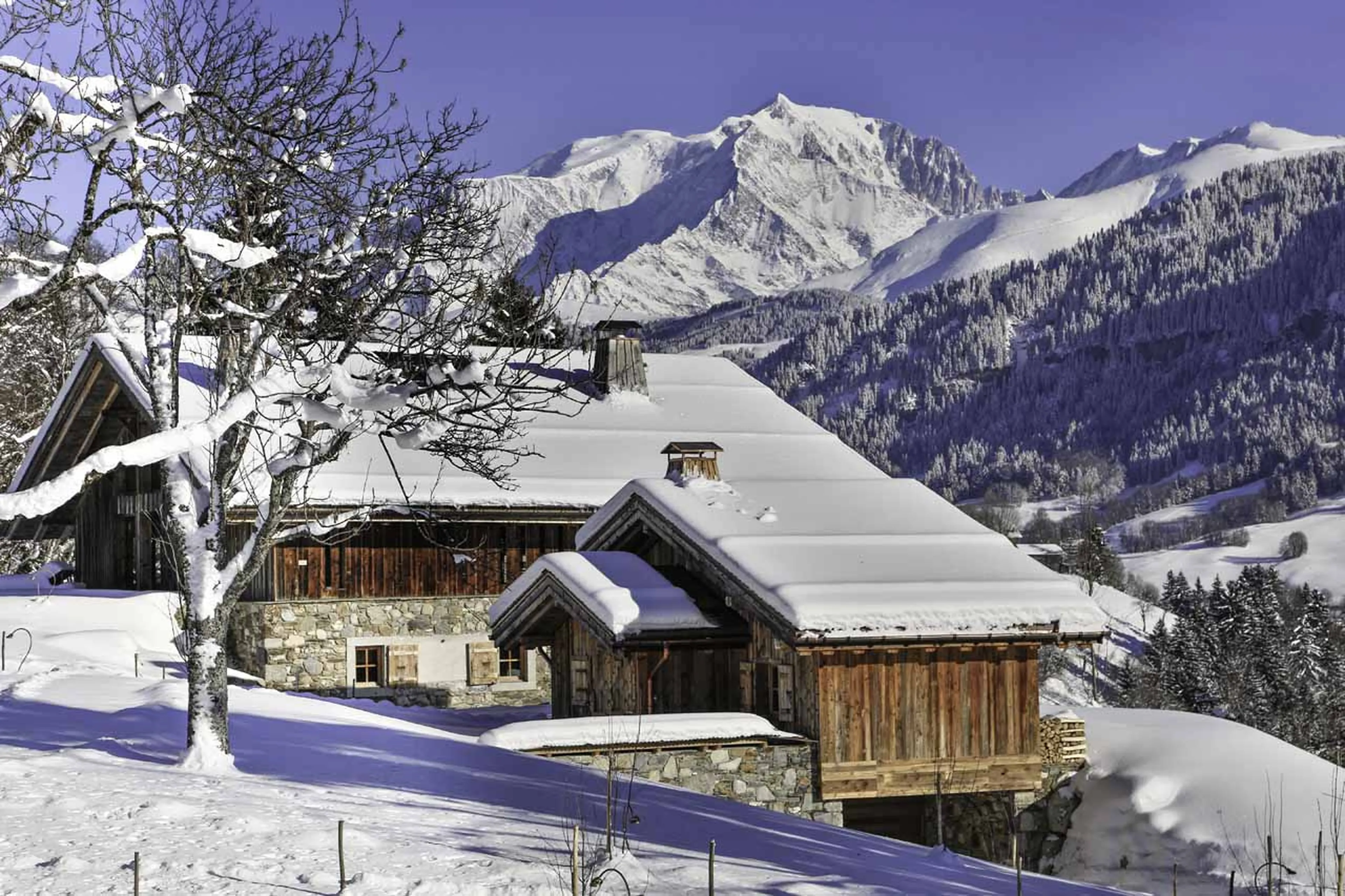 Exterior of La Fermes a la Leonthine in Megeve