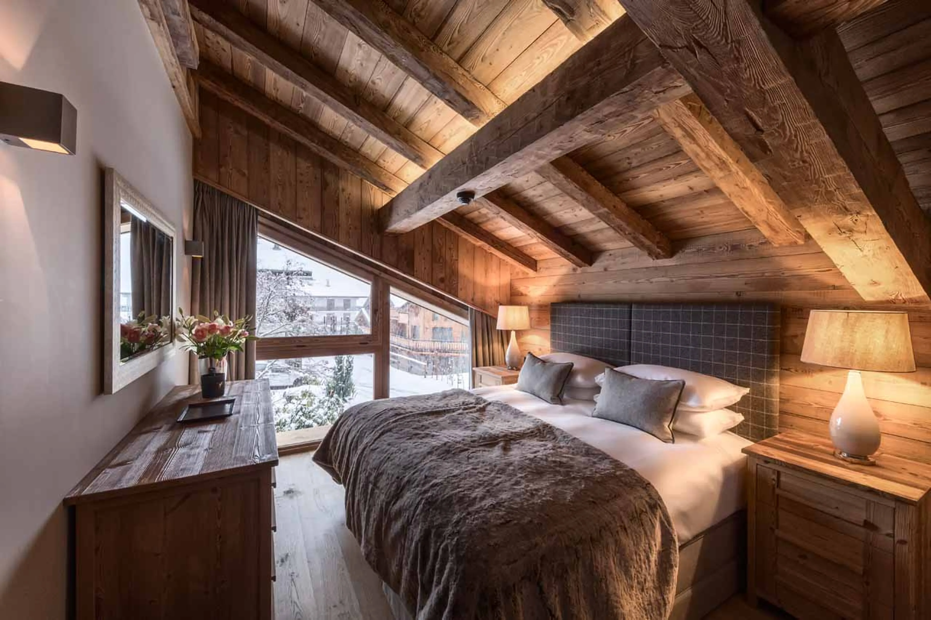 Bedroom three at Lodge de Nants in Morzine