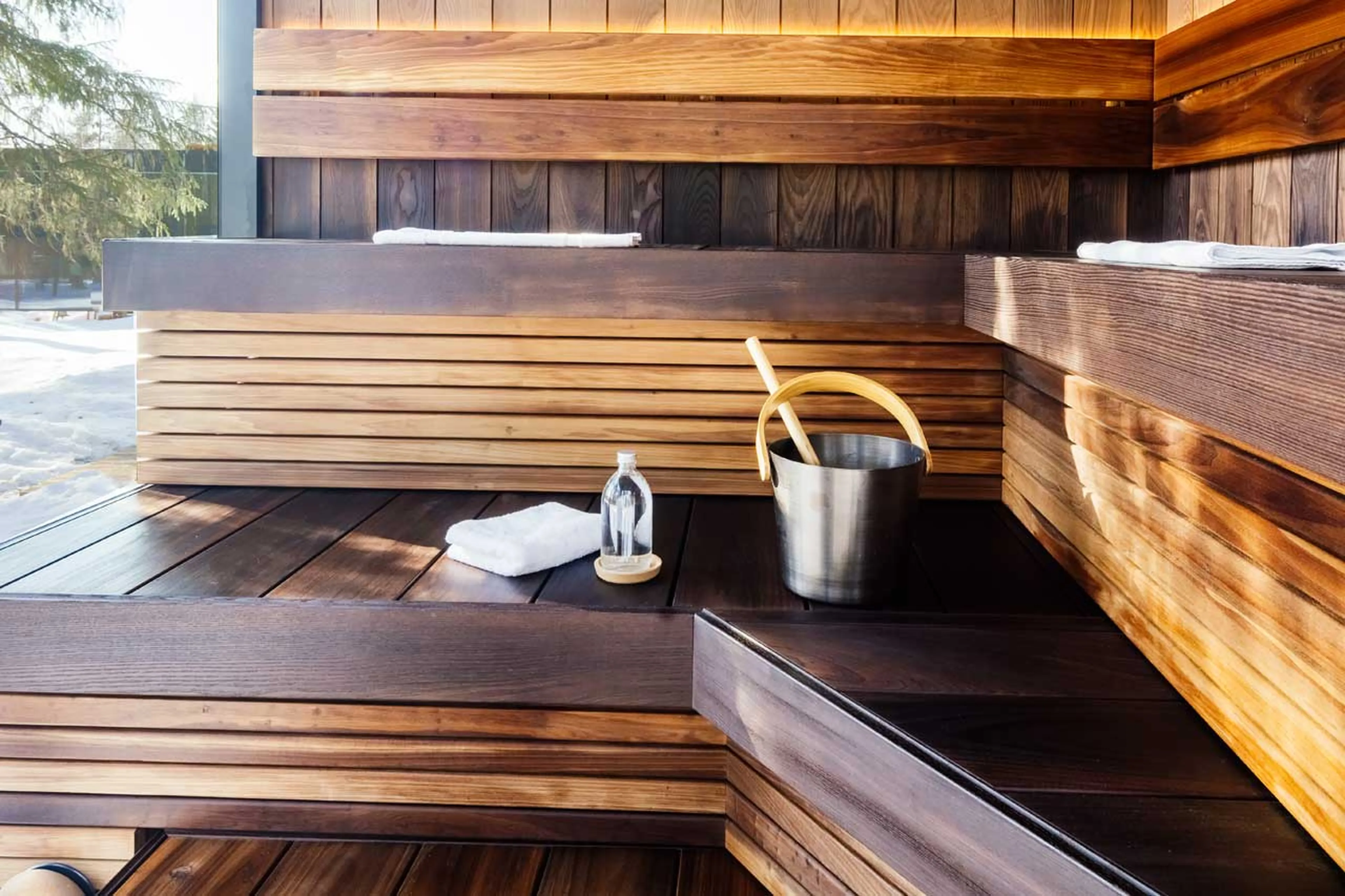 Sauna at Logger's Lodge in Sweden