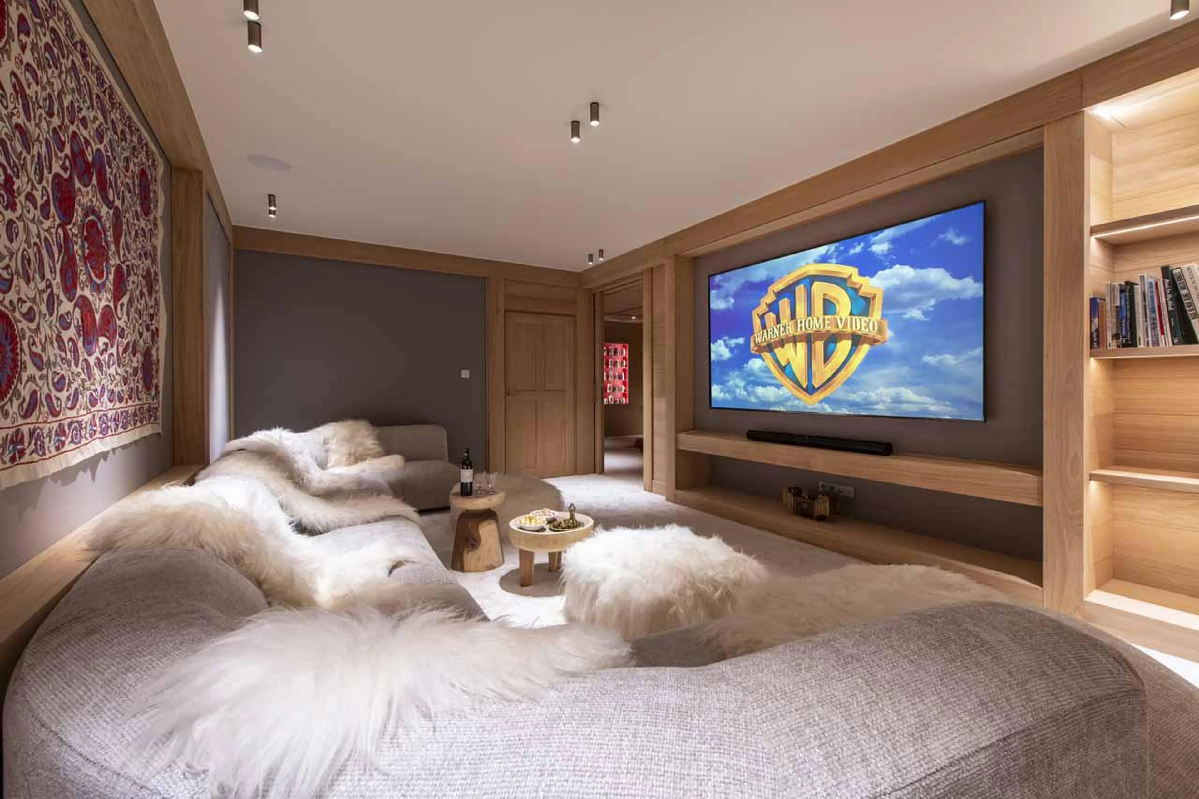 Cinema room with wrap- around sofa in Lord of Snow, Courchevel 1850