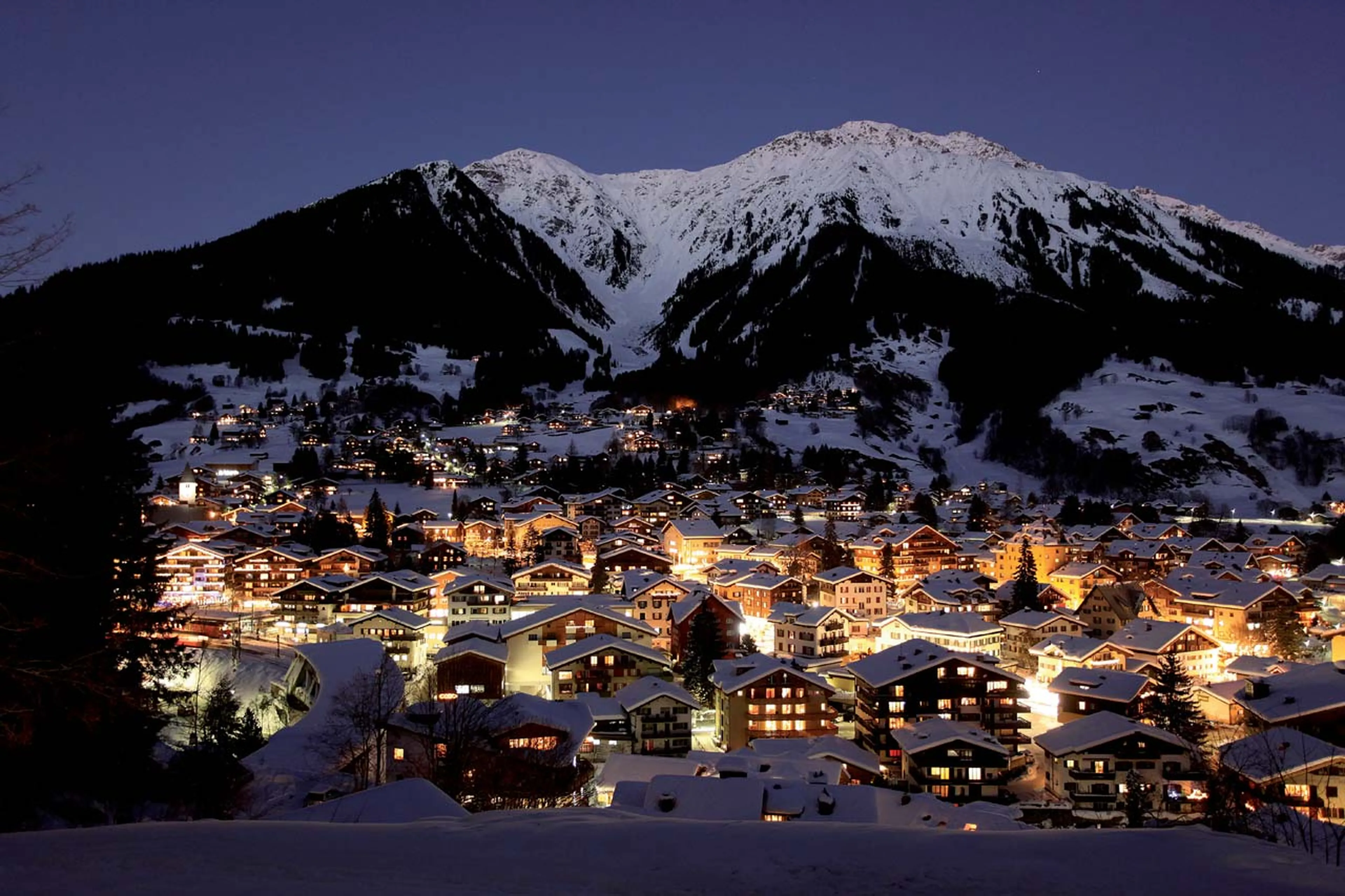 Klosters at night