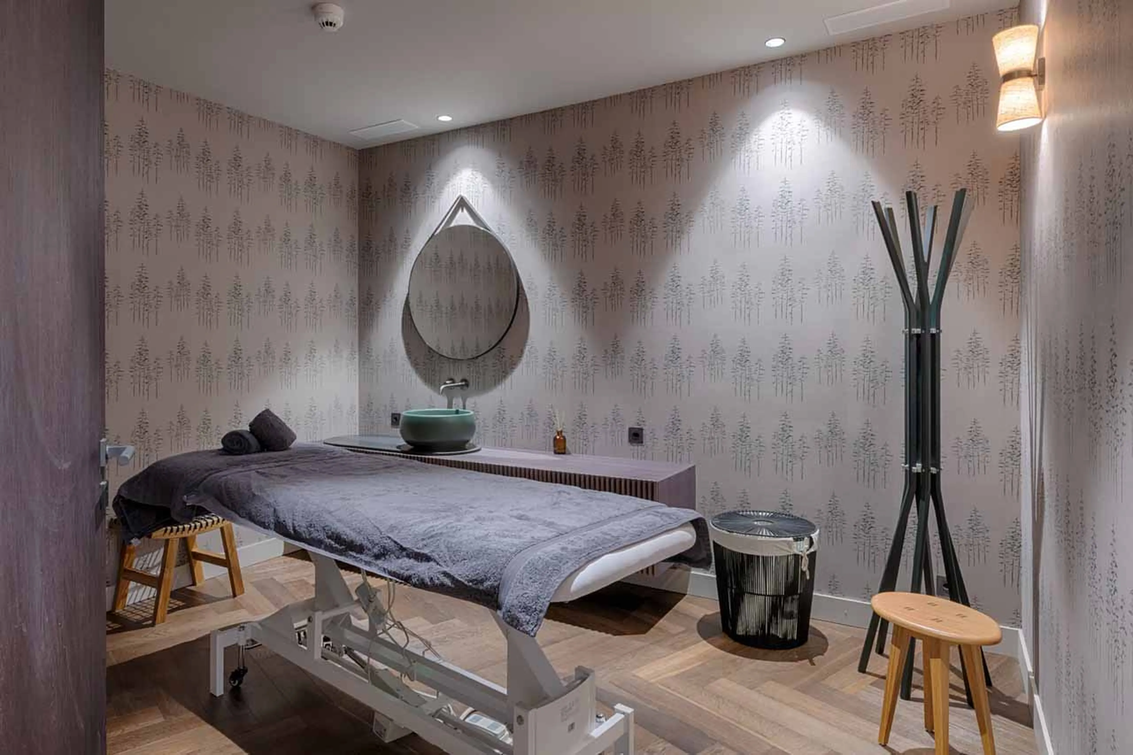 Spa massage room at Lyskamm Lodge in Zermatt