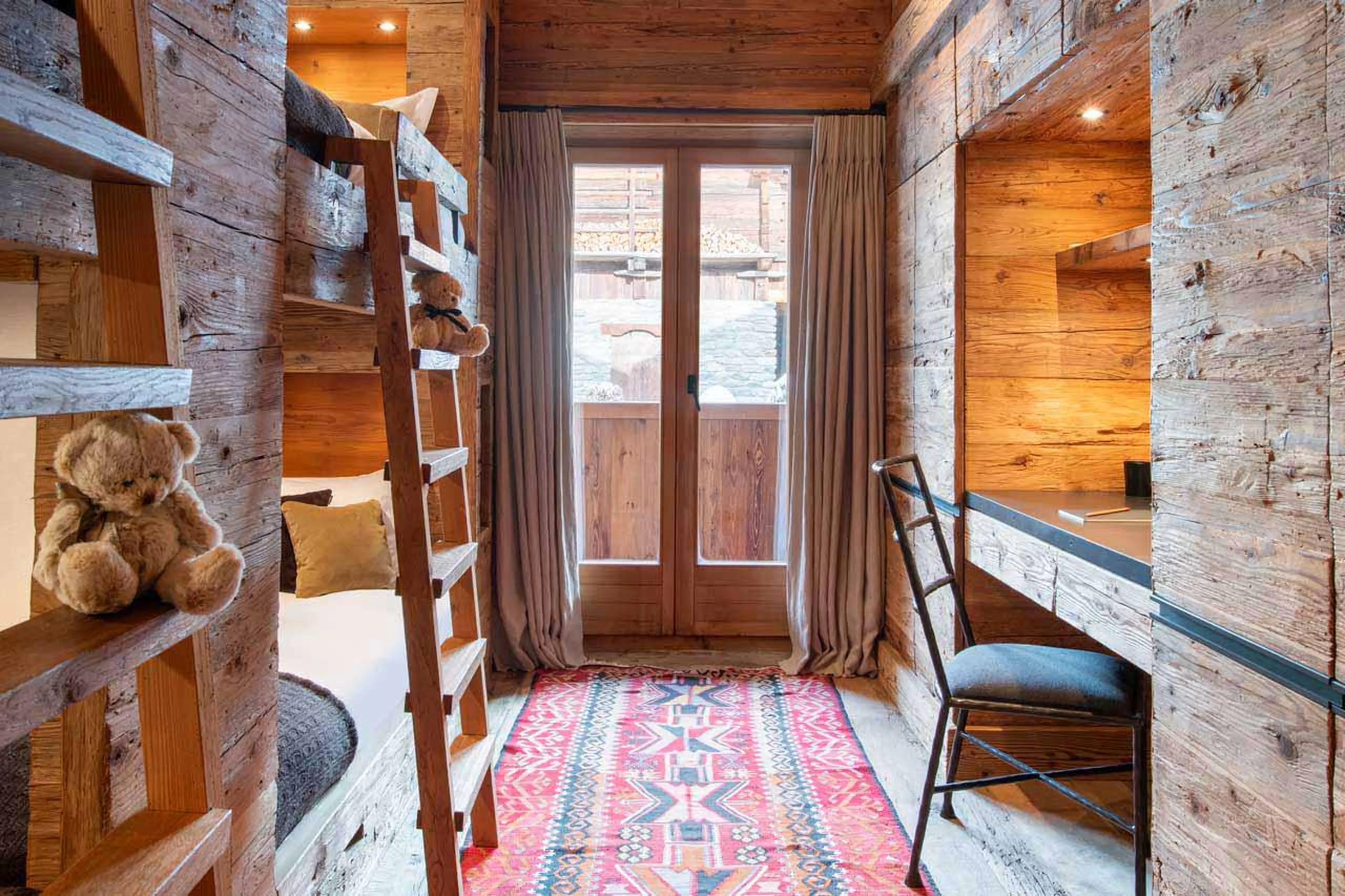 Access to back balcony at Marmotte Penthouse in Verbier