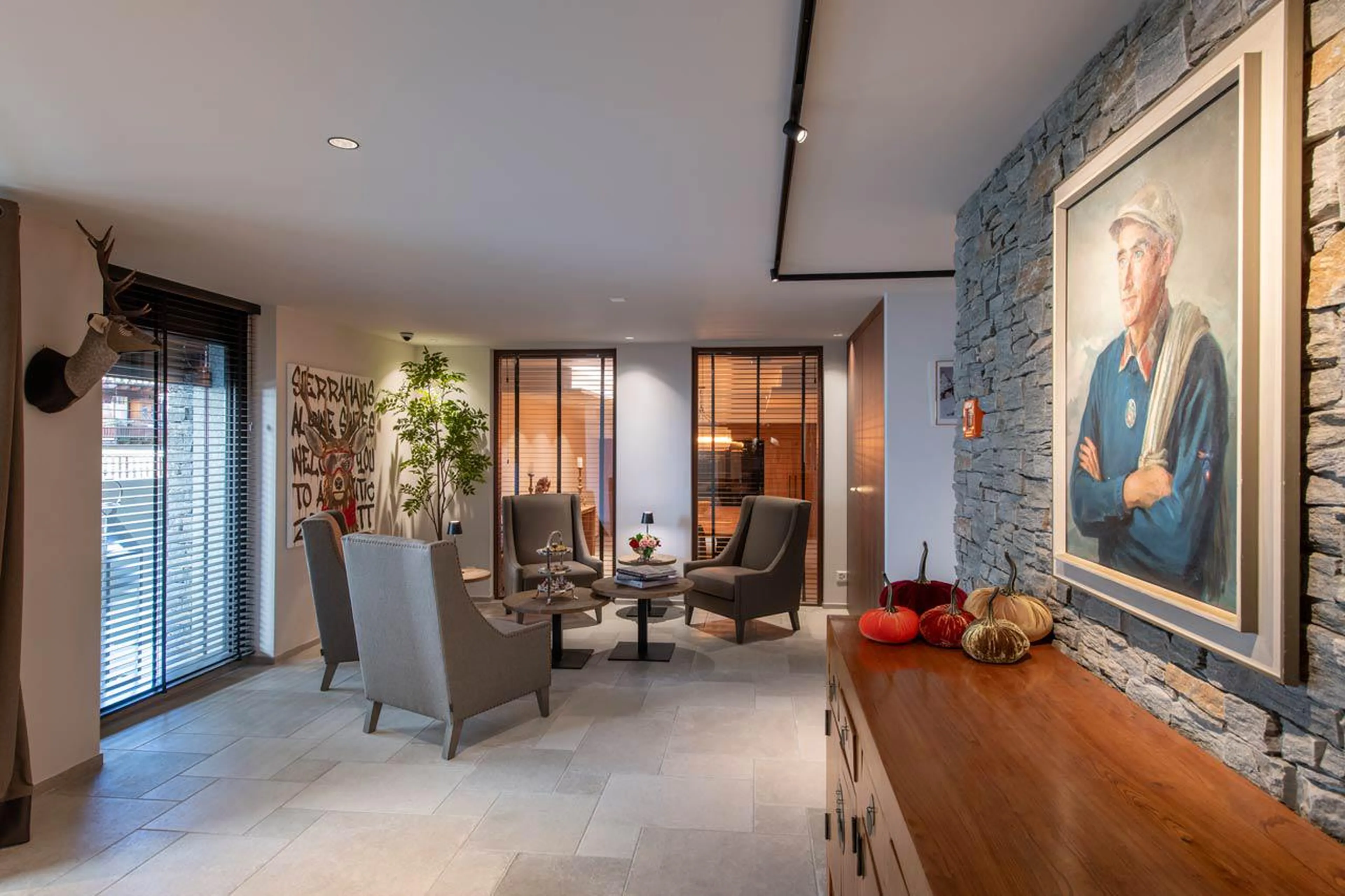 Lobby of Sierrahaus of Matterhorn Penthouse, Zermatt
