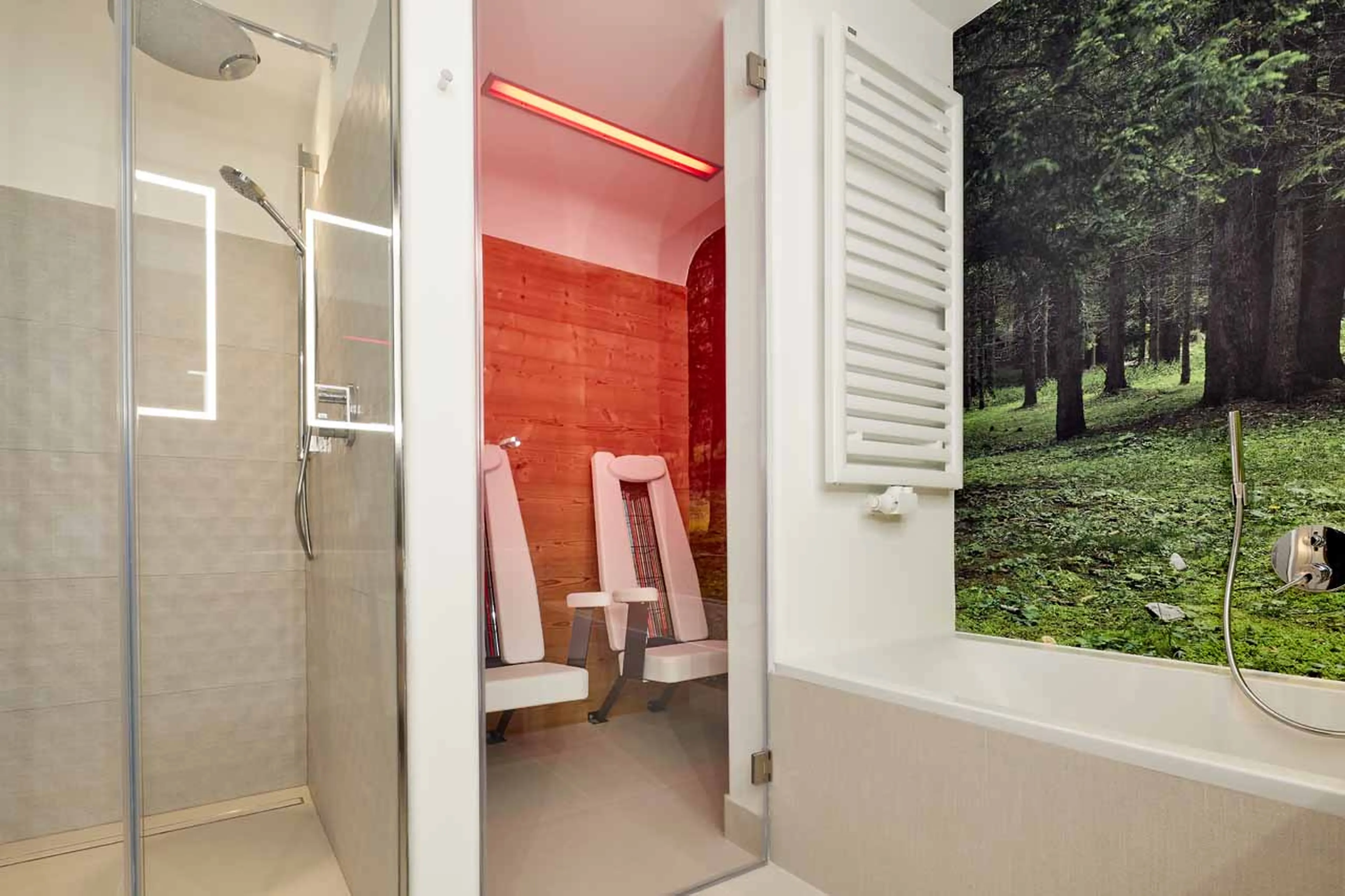 Infrared cabin at Mi Chalet in Alta Badia