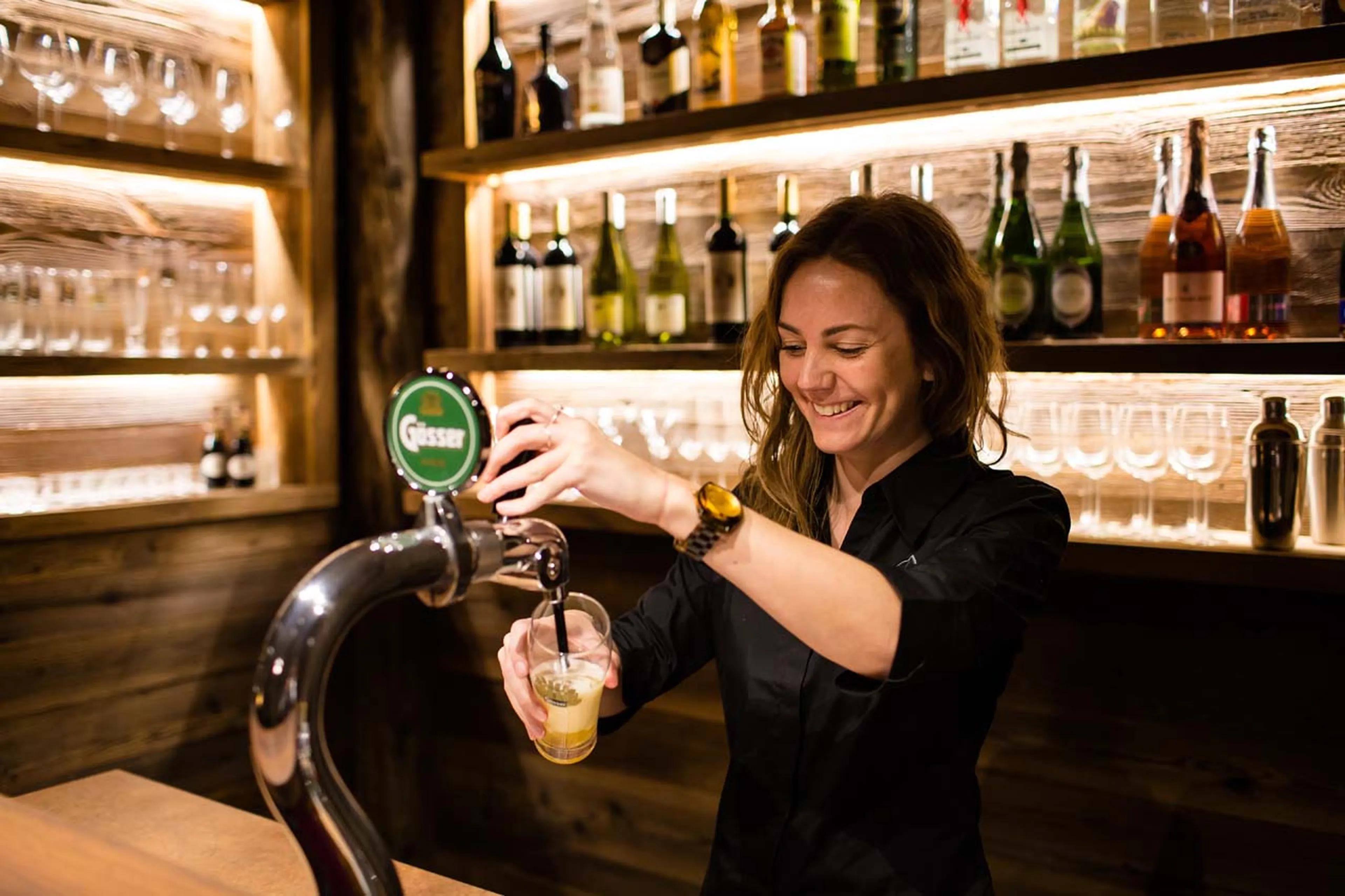 Bar at Montfort Lodge in St Anton