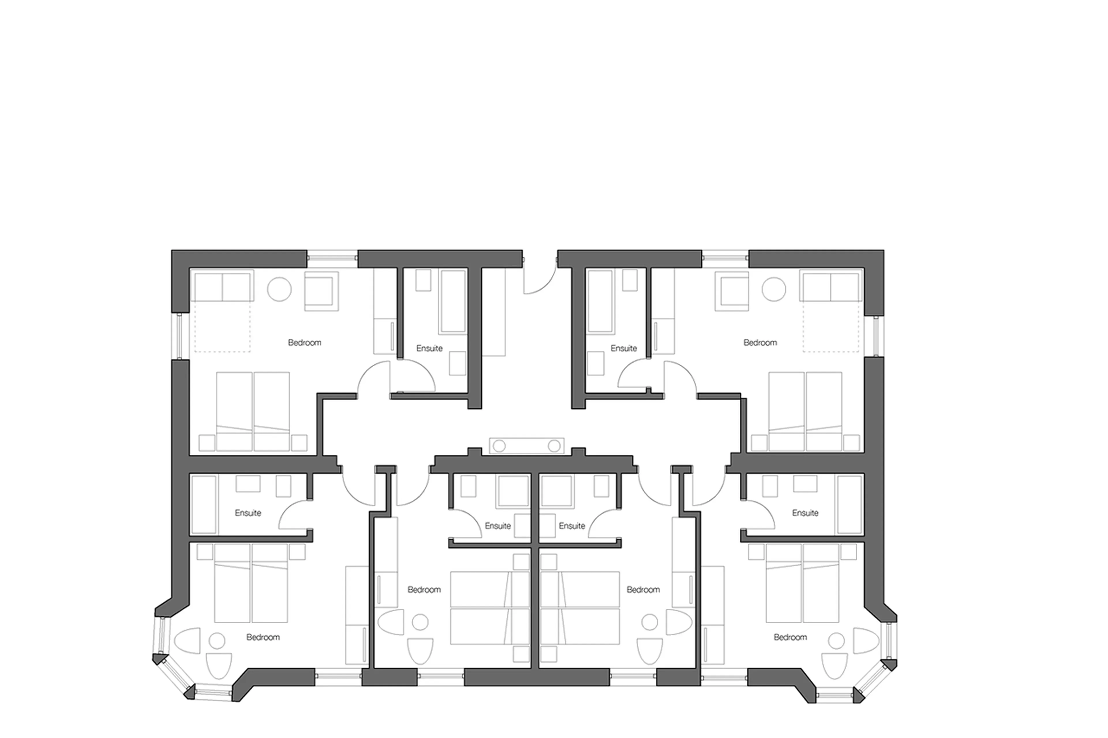 Level 2 floor plan of Montfort Lodge in St Anton