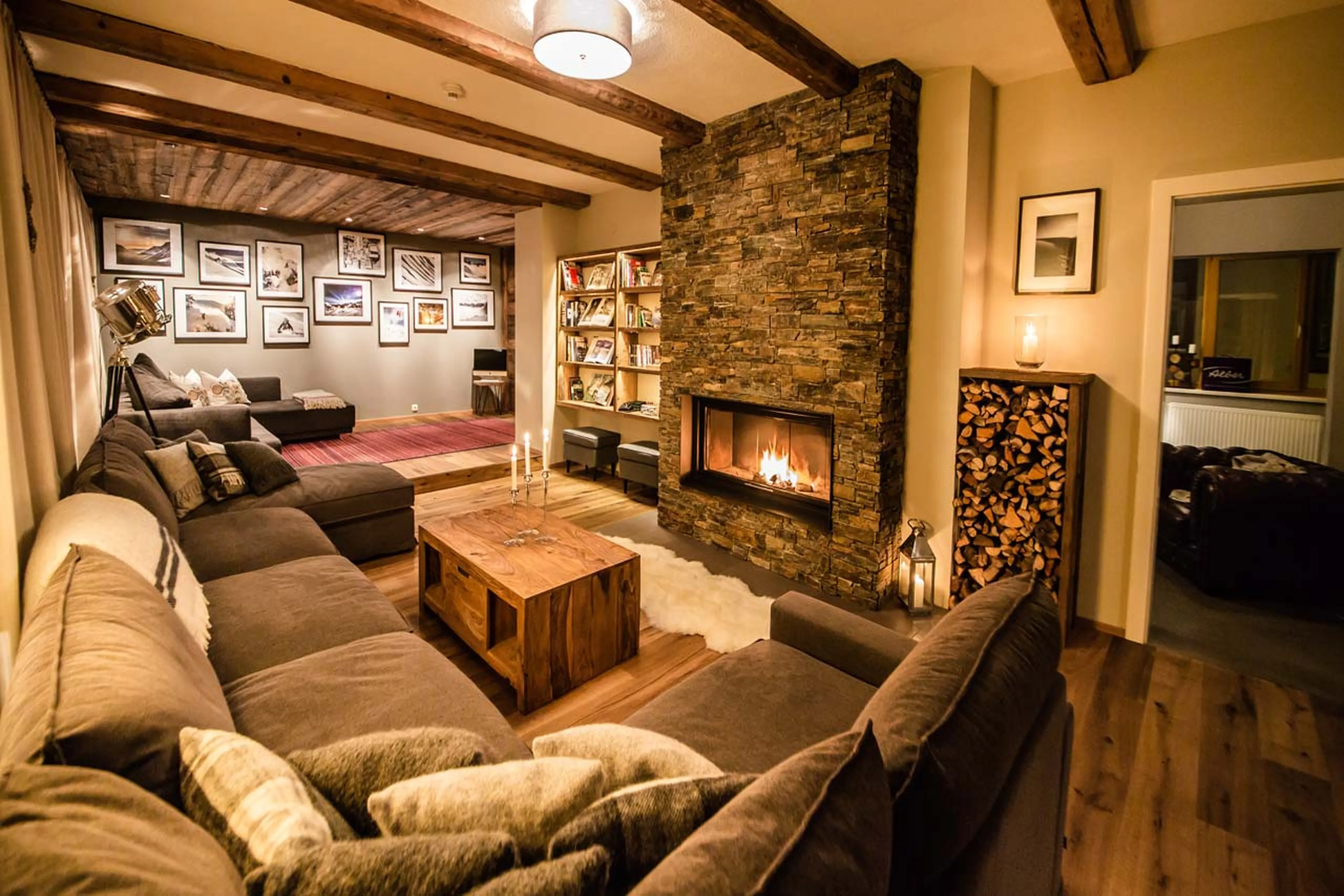Living area in Montfort Lodge in St Anton