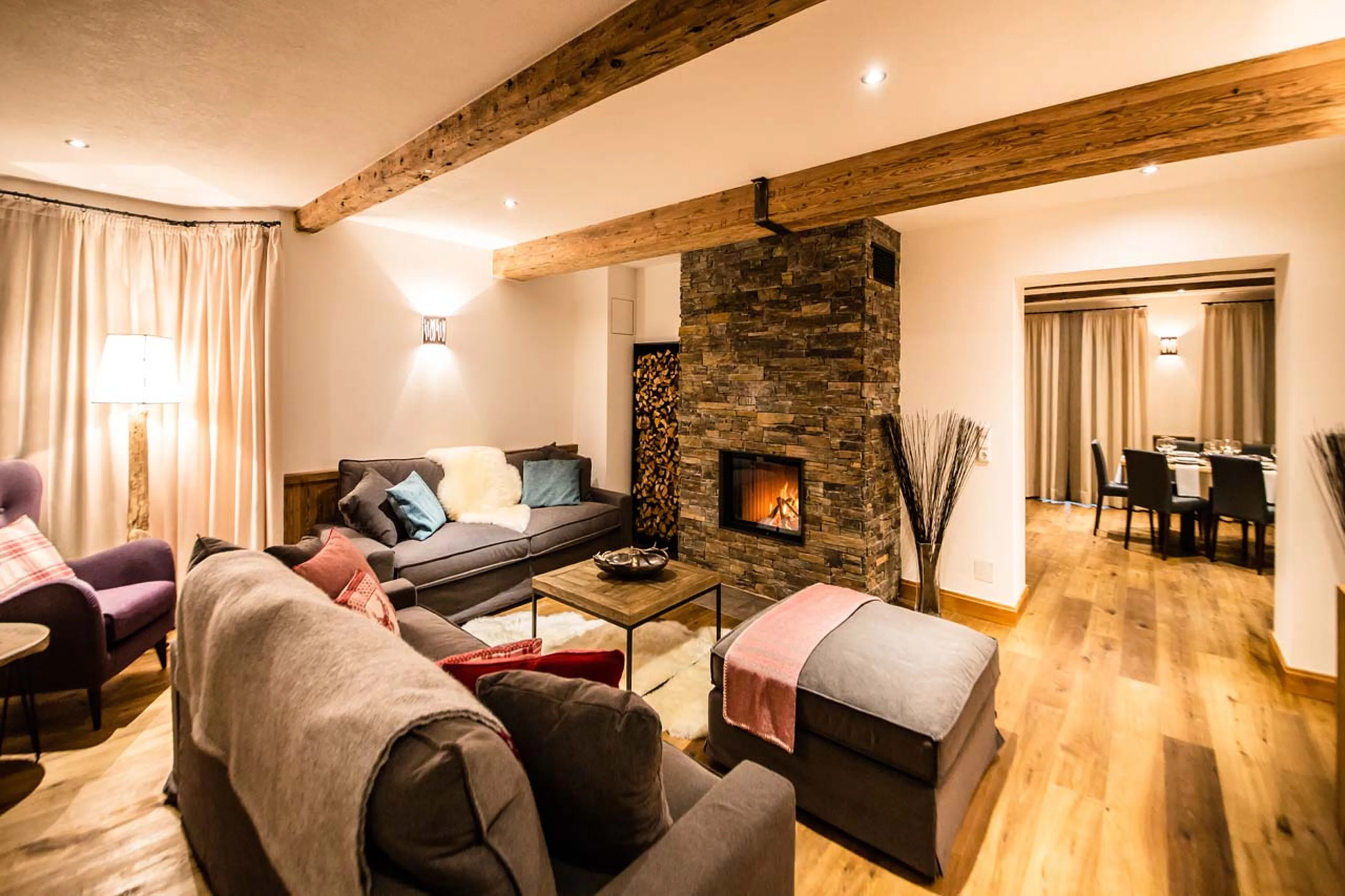 Second living area at Montfort Lodge in St Anton
