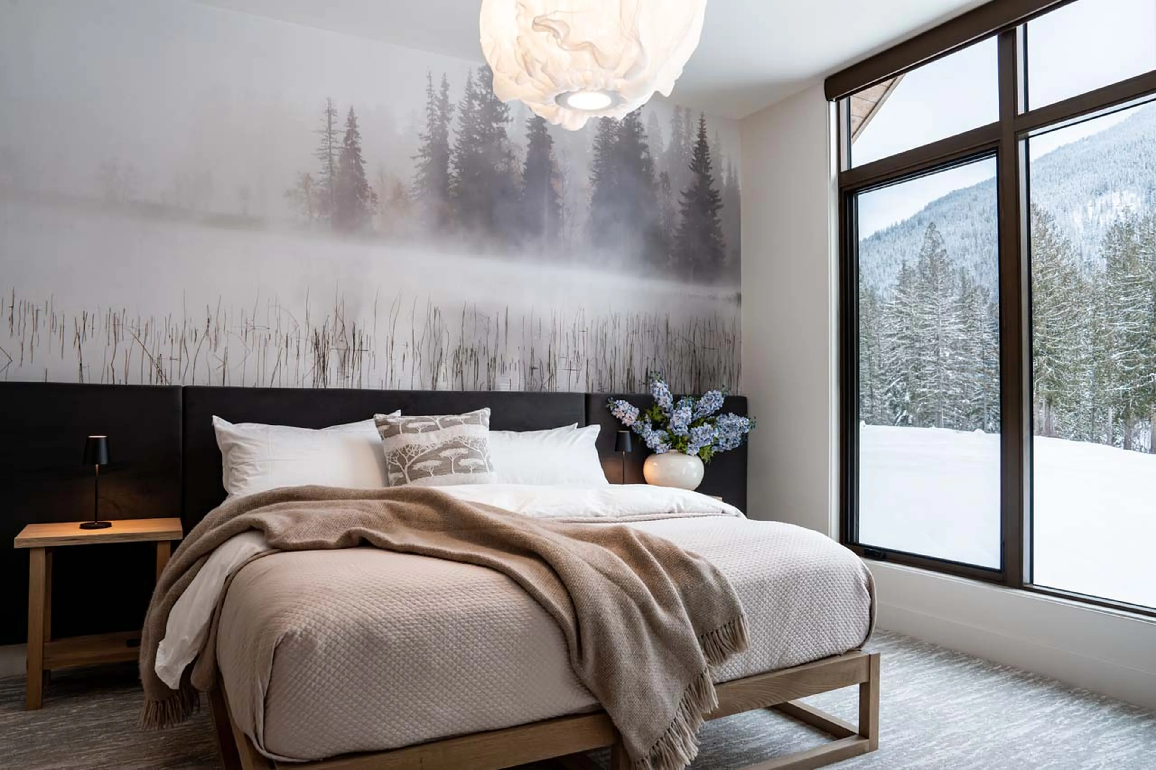 Double bedroom in Mountain Lake Chalet, Revelstoke