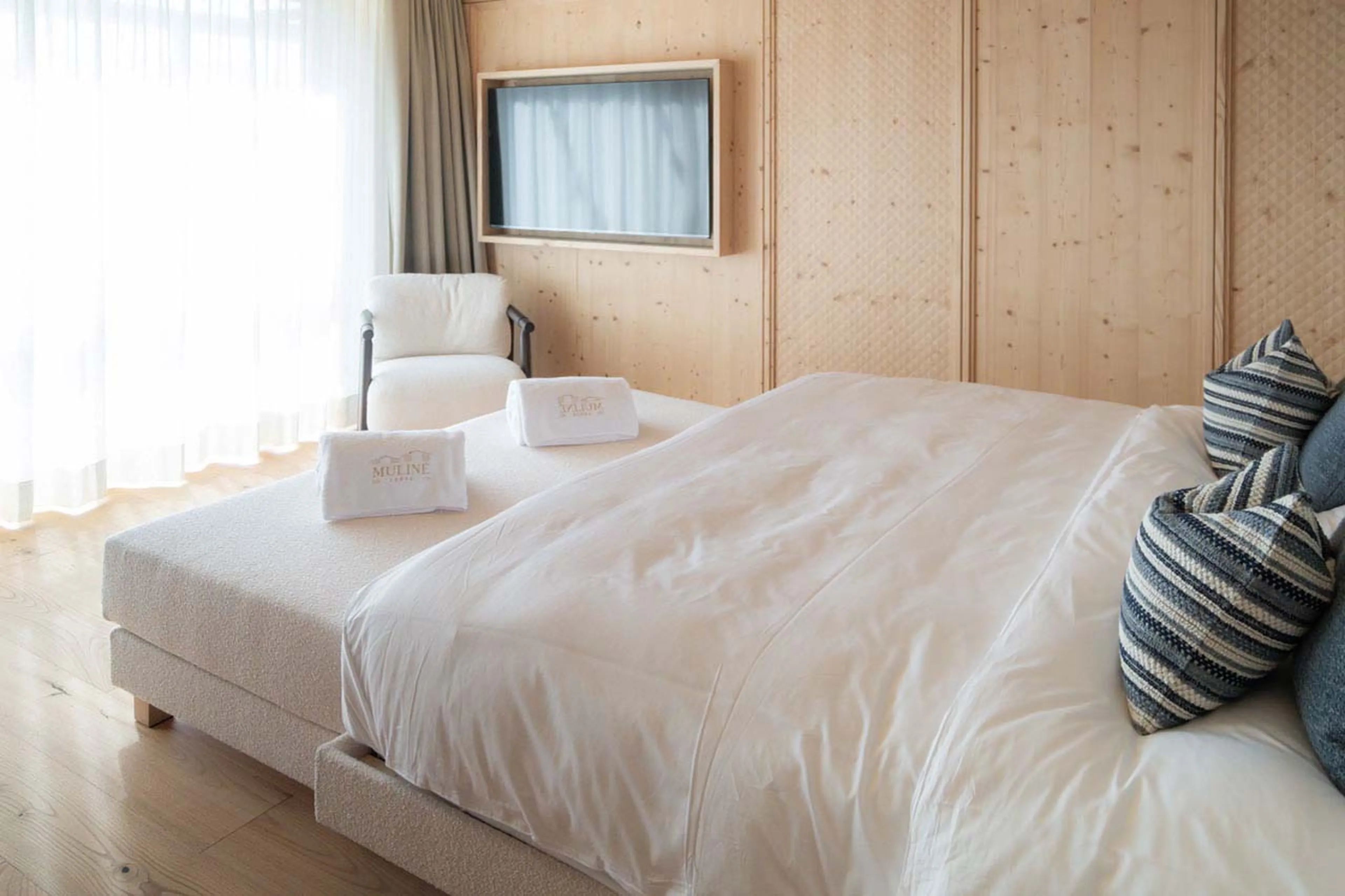 Bedroom five at Muline Lodge in Selva