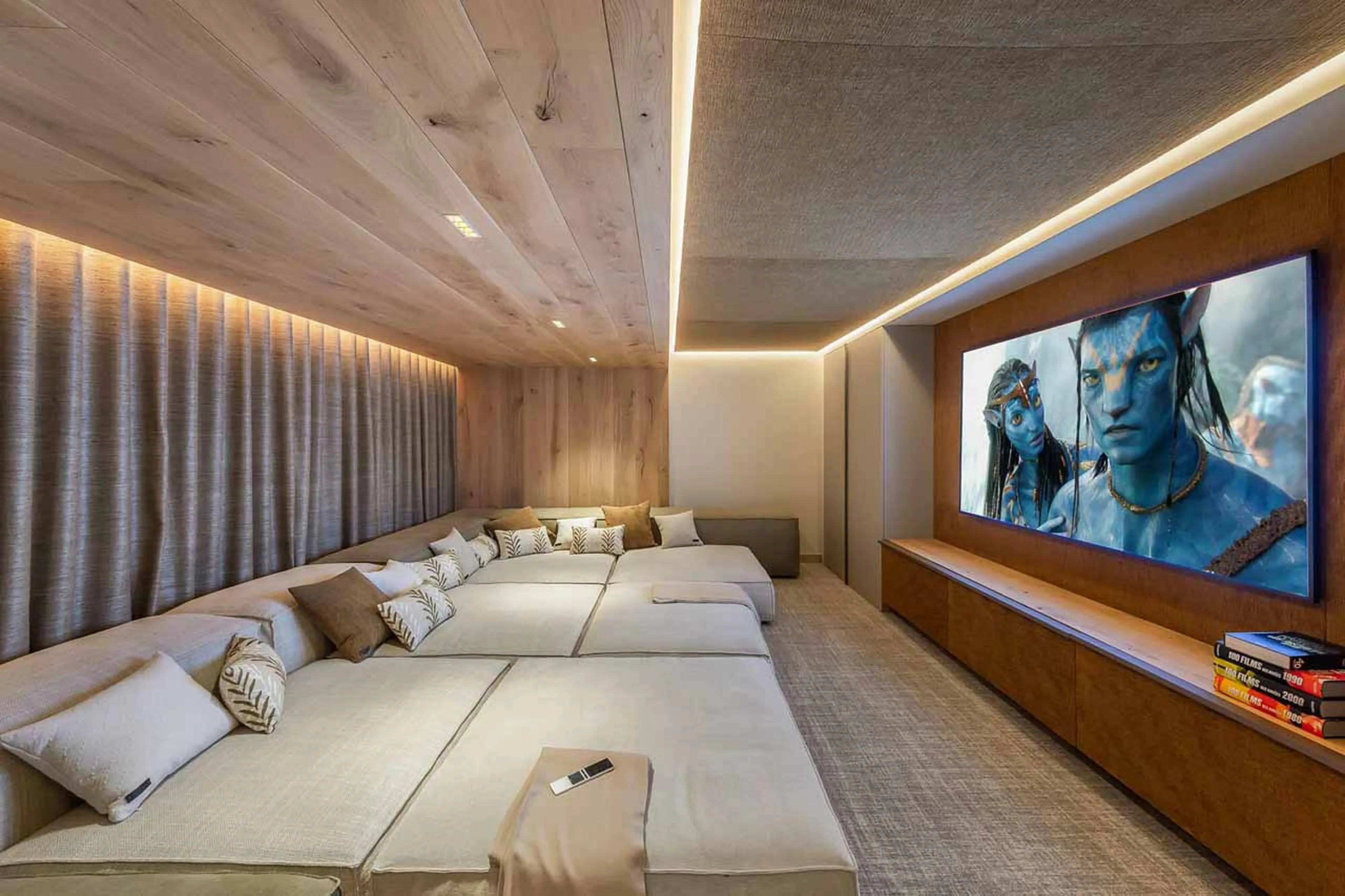 Cinema room at Chalet White Sand in Courchevel 1550