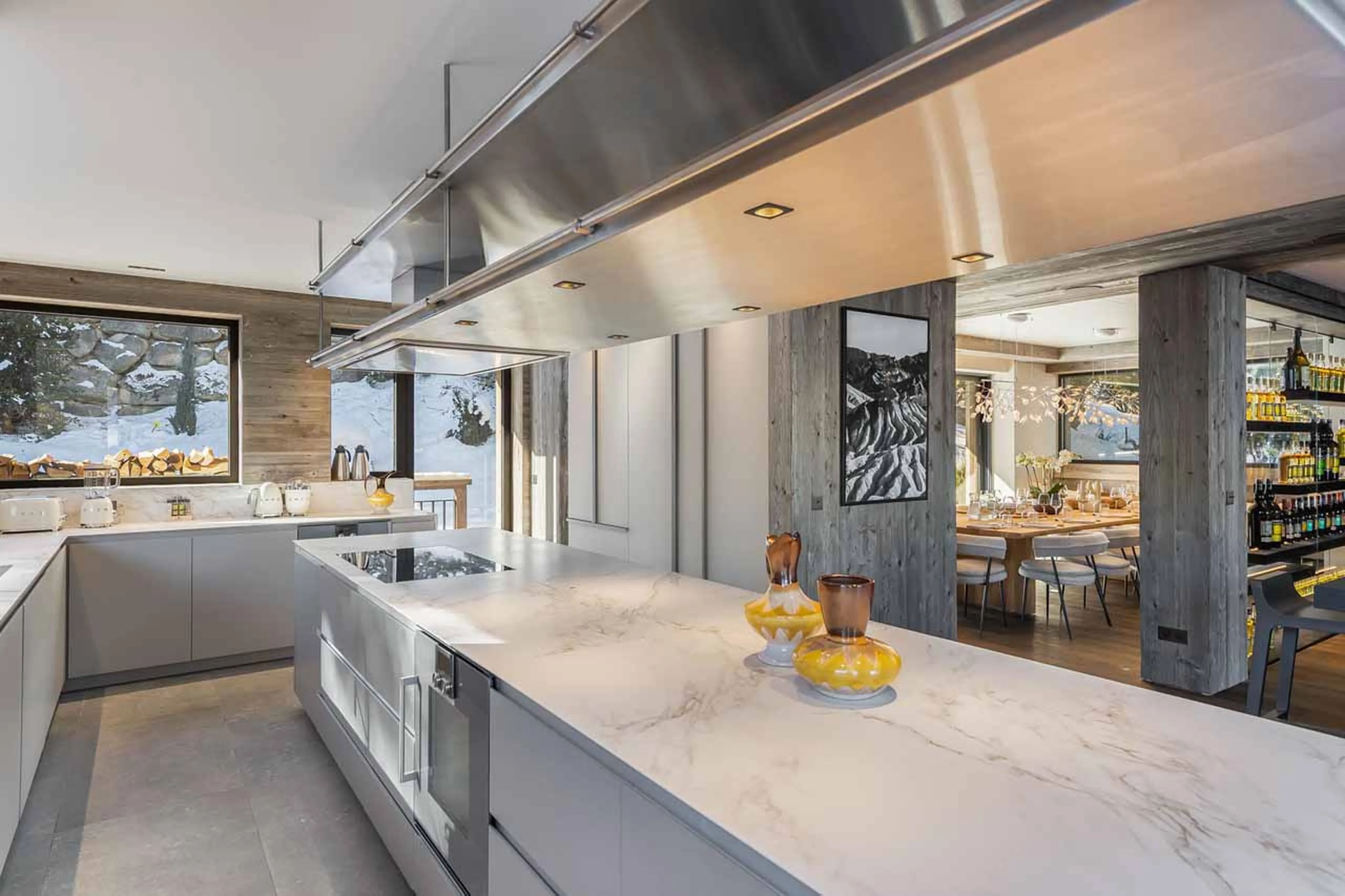 Kitchen at Chalet White Sand in Courchevel 1550
