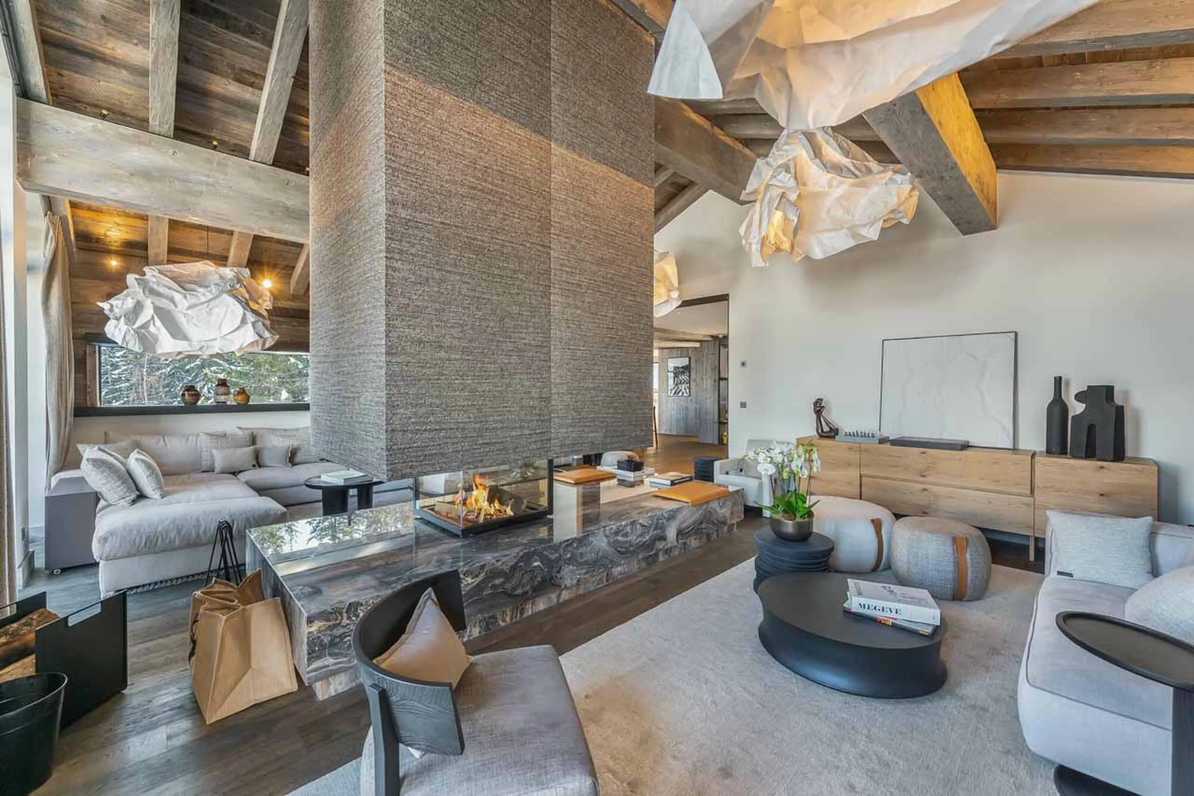 Lounge at Chalet White Sand in Courchevel 1550