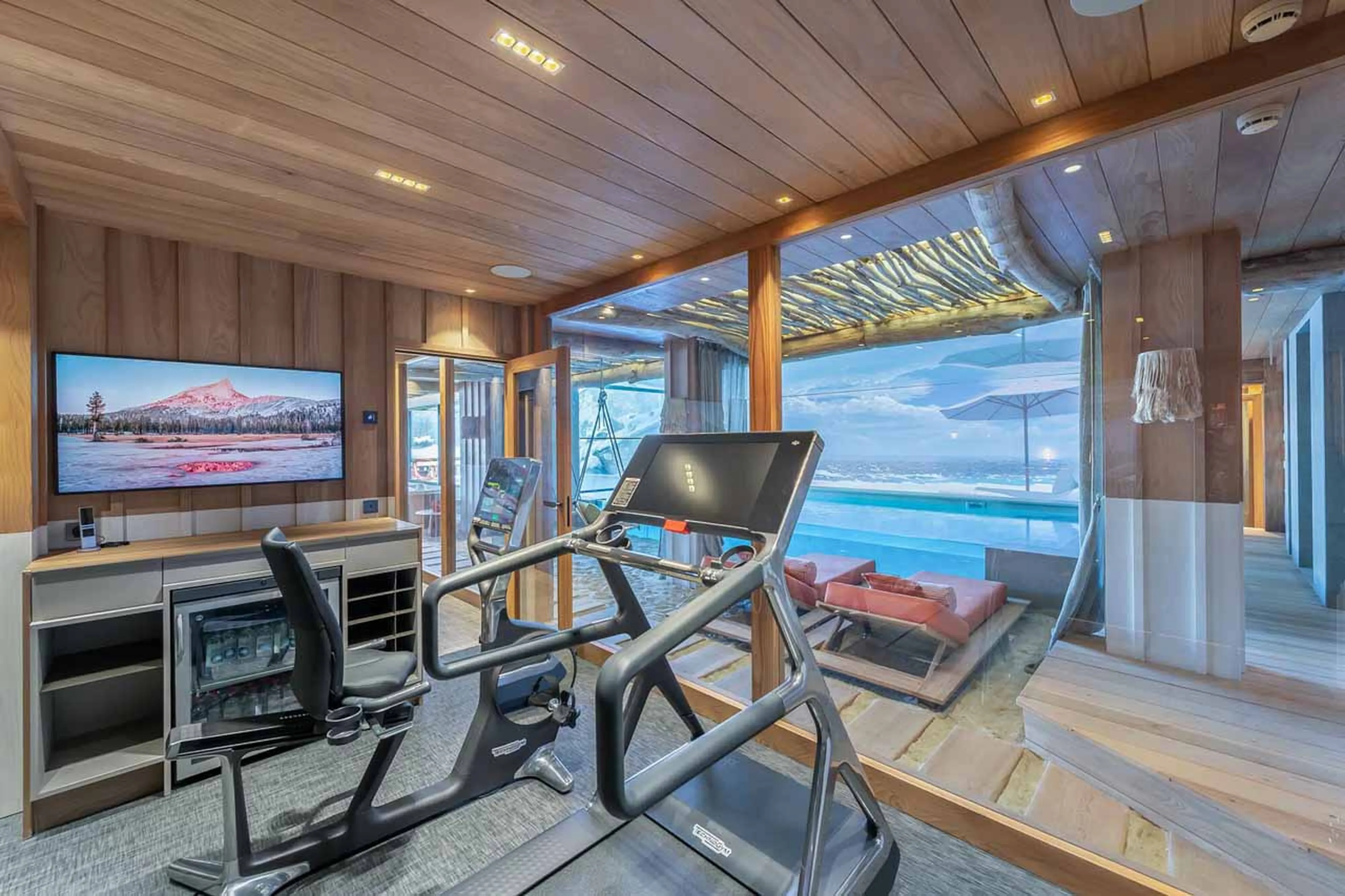 Gym at Chalet White Sand in Courchevel 1550