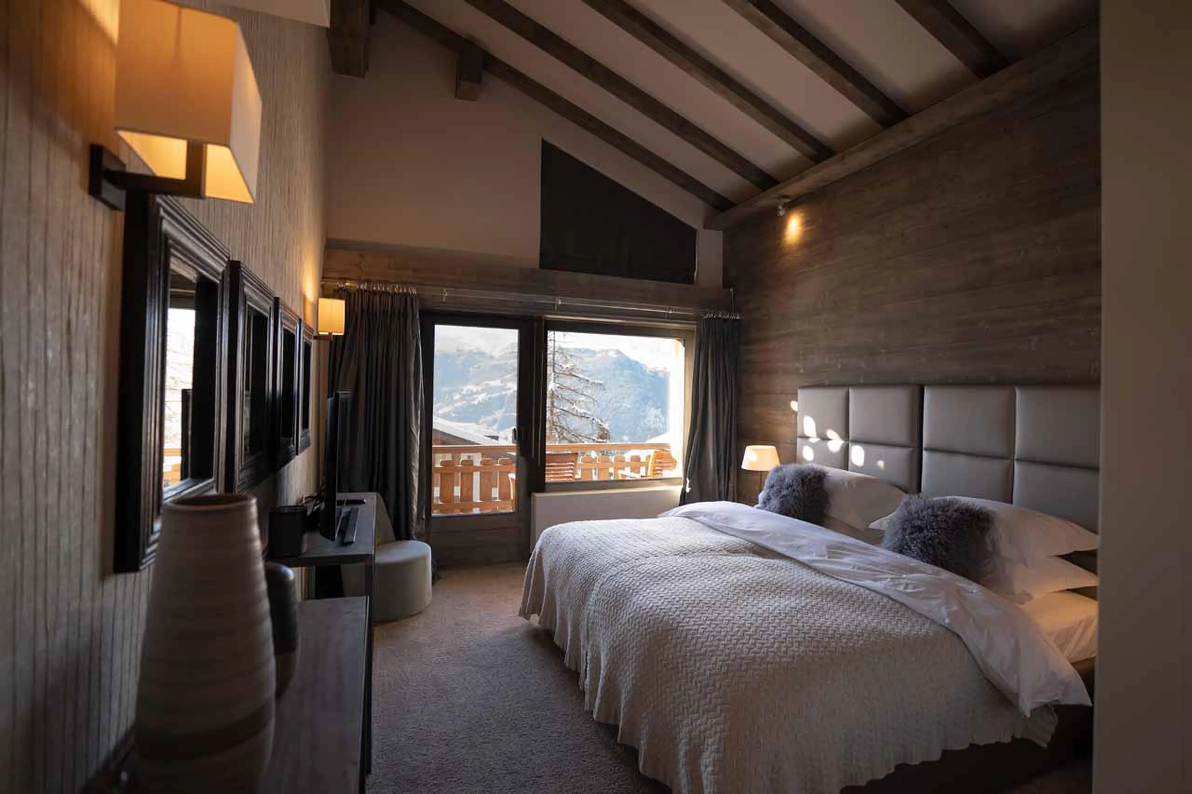 Bedroom seven at Chalet No 14 in Verbier