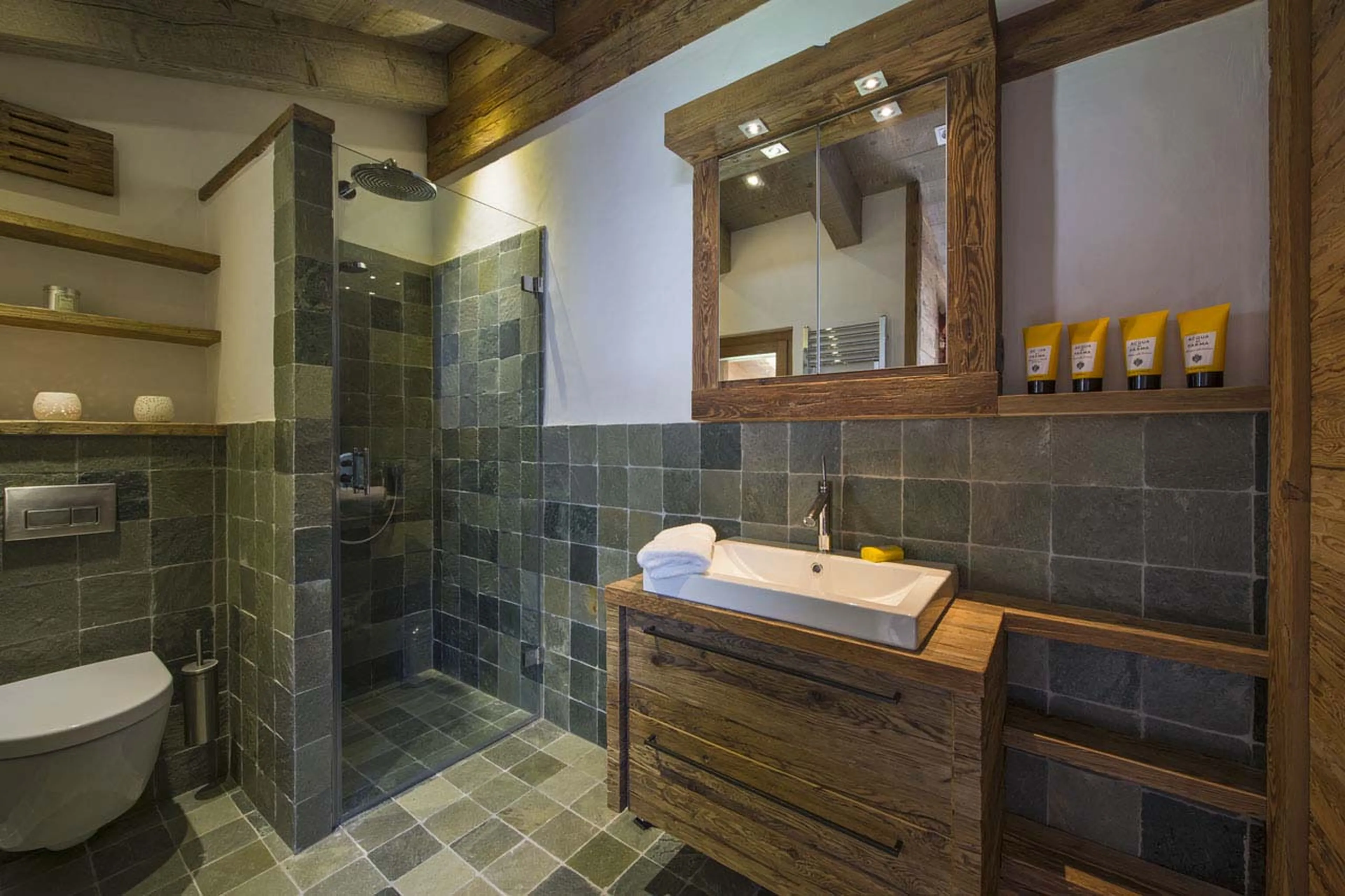 Bathroom two at No. 5 Penthouse in Verbier