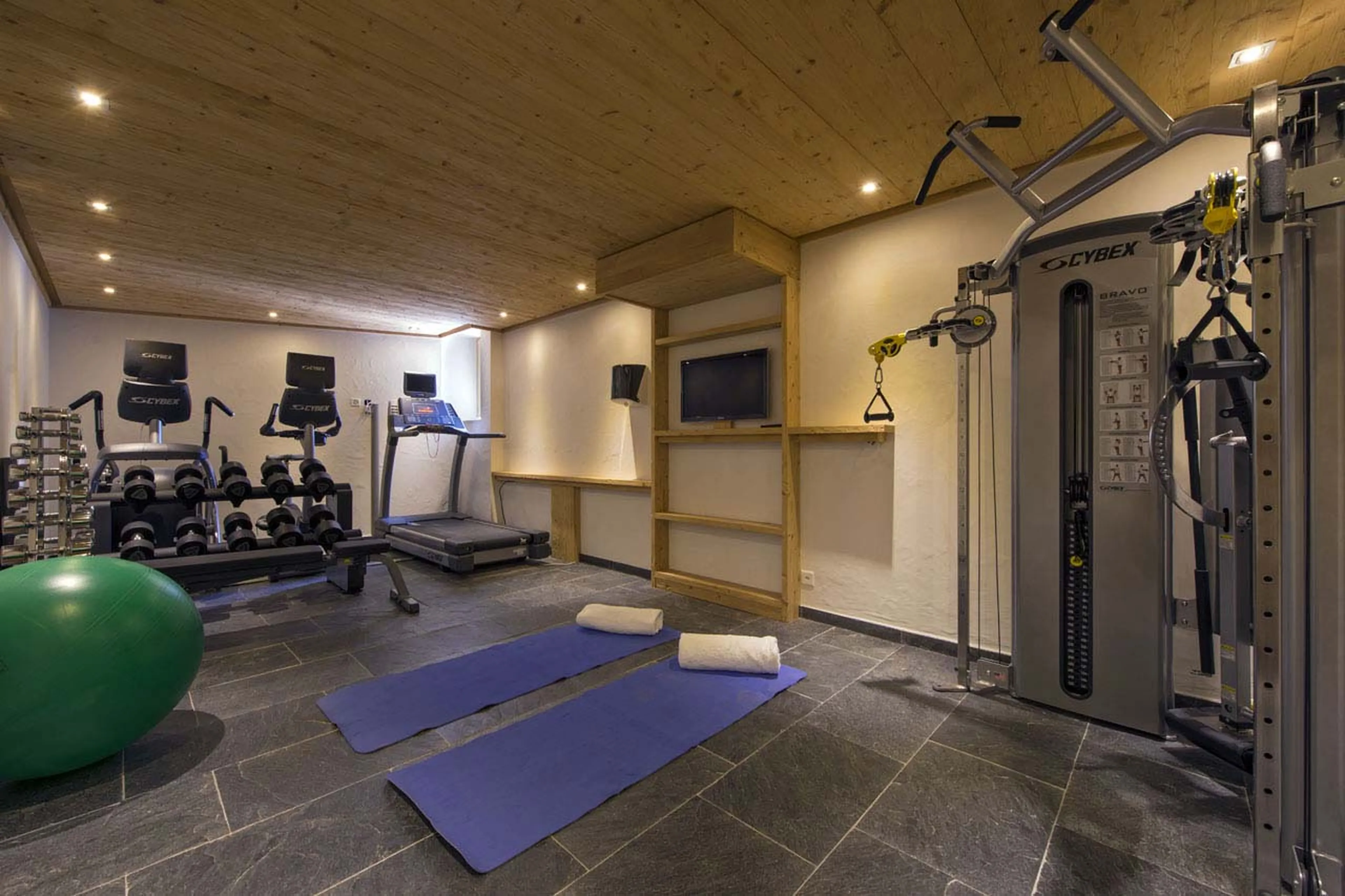Gym at No. 5 Penthouse in Verbier
