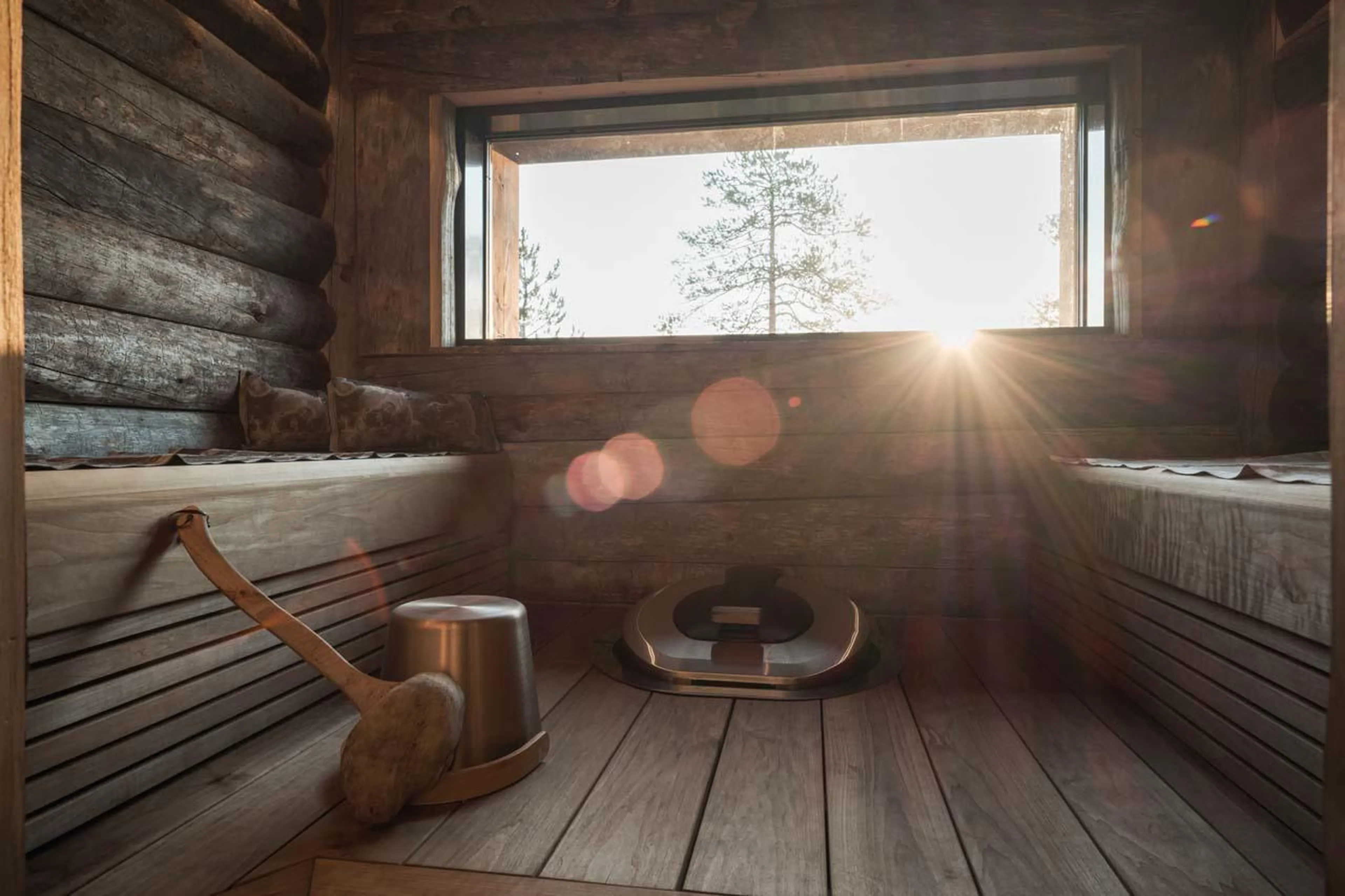 Sauna at Octola Glass Igloo in Finland