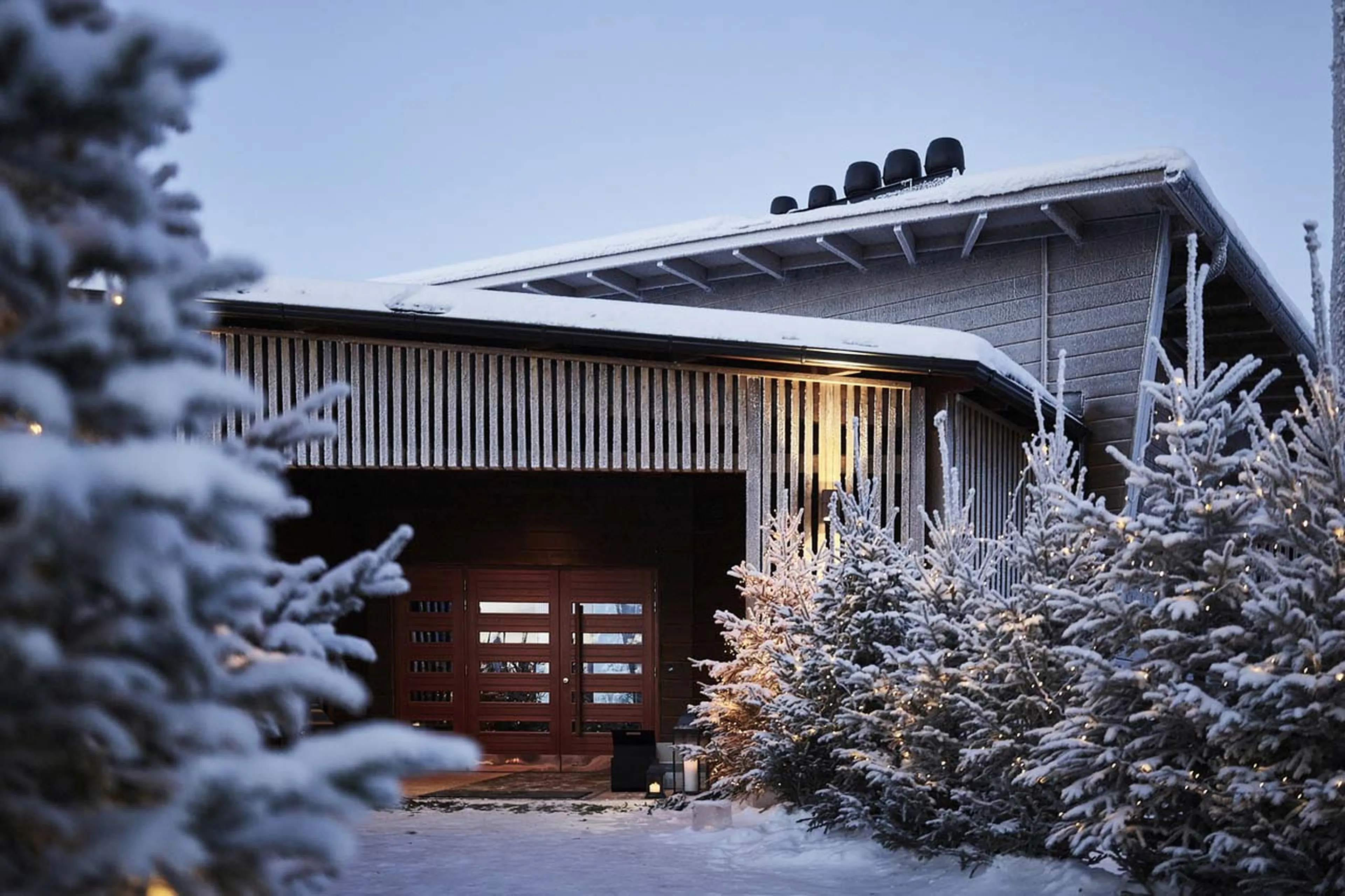 Entrance to Octola Private Wilderness in Finland