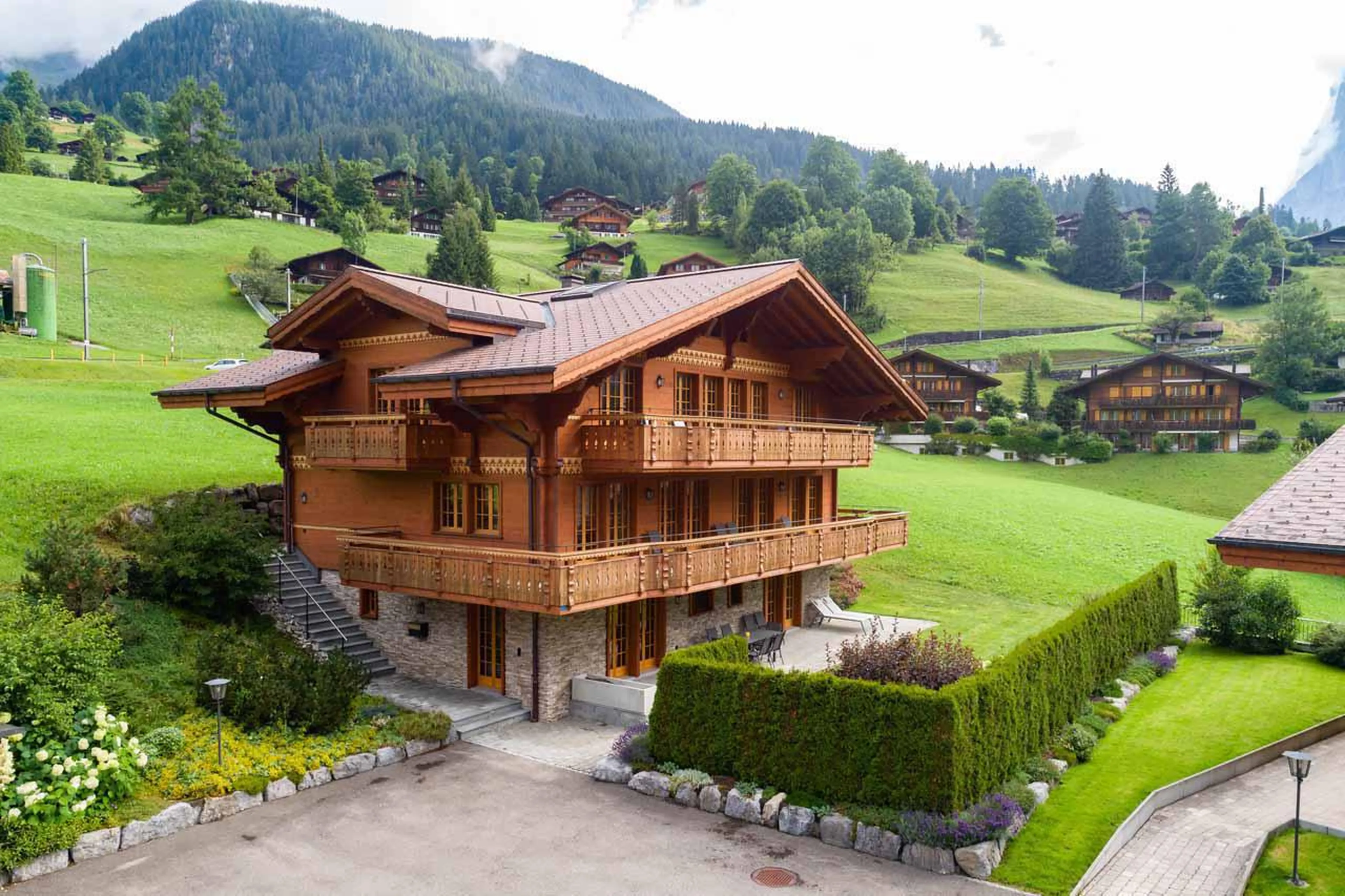 Chalet exterior at Chalet Alia in Grindelwald