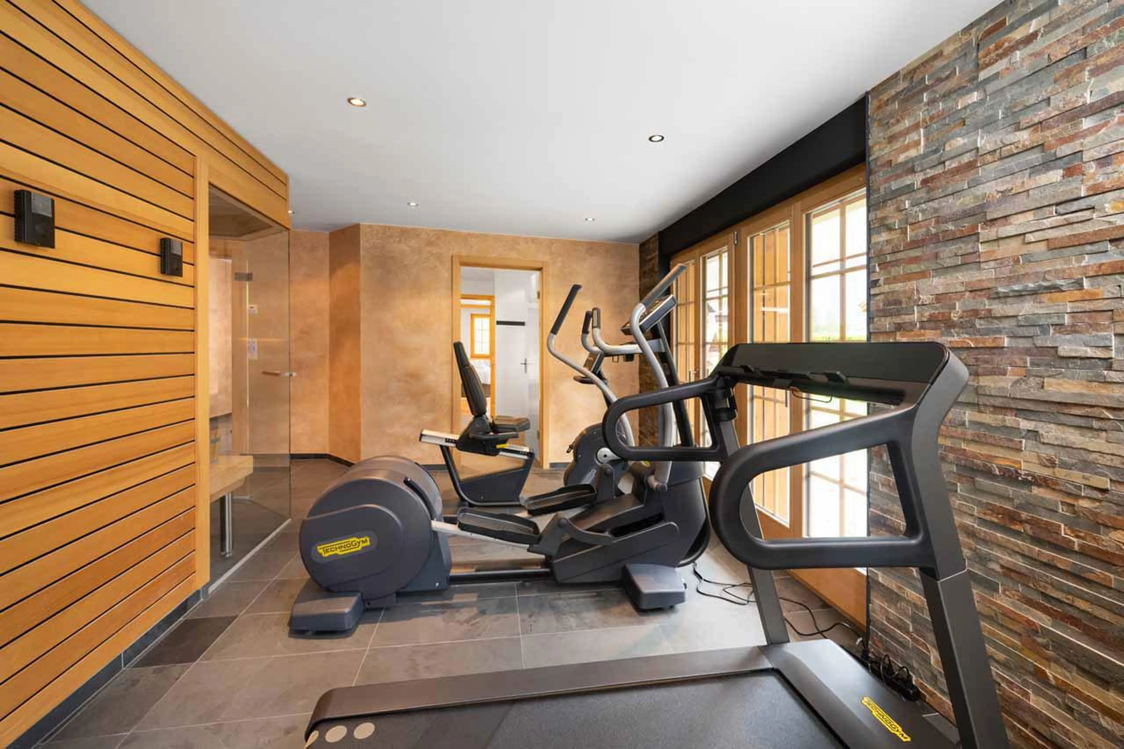 Ground floor gym at Chalet Alia in Grindelwald