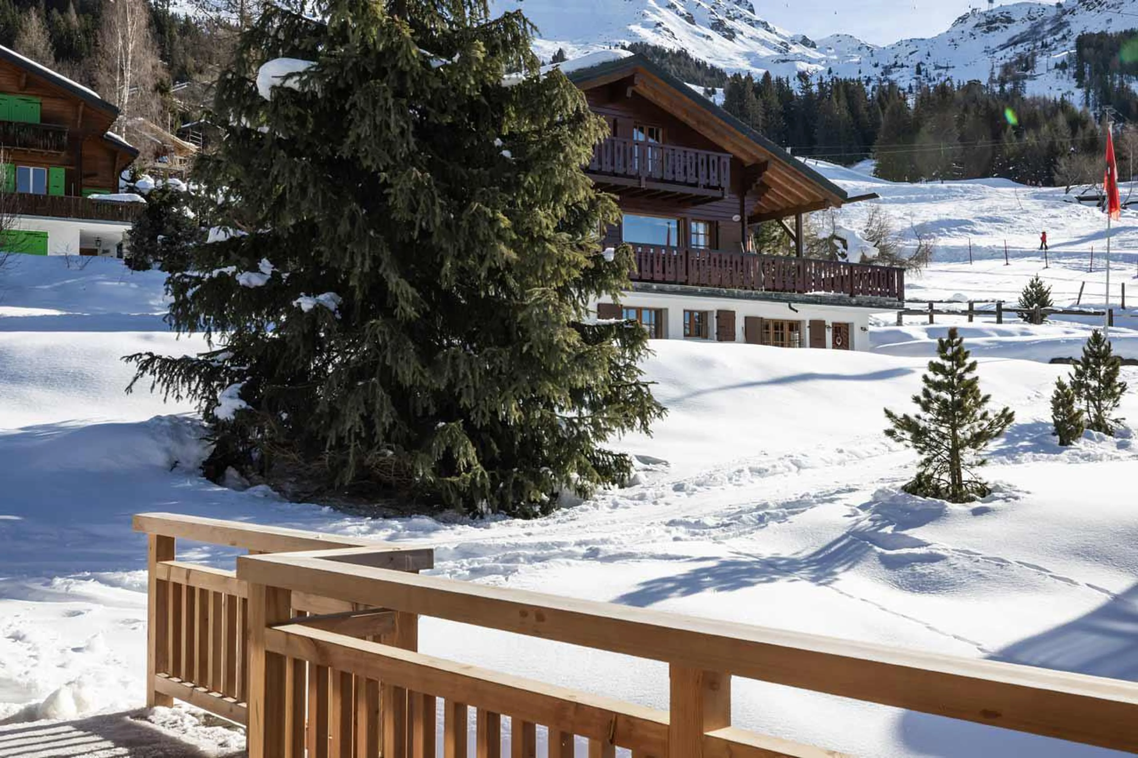 View from Chalet Munro in Verbier