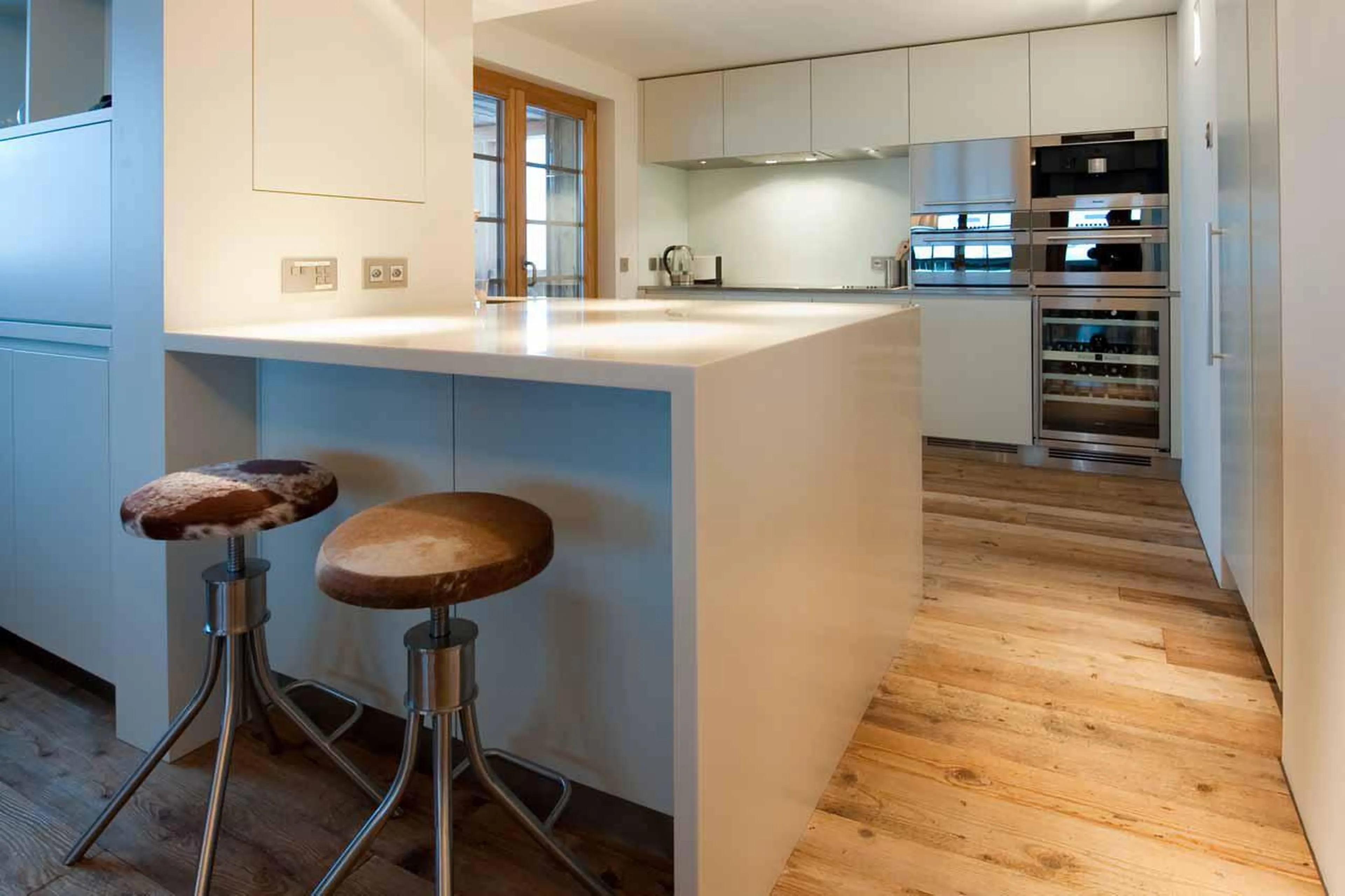 Kitchen at La Vallée Blanche in Verbier