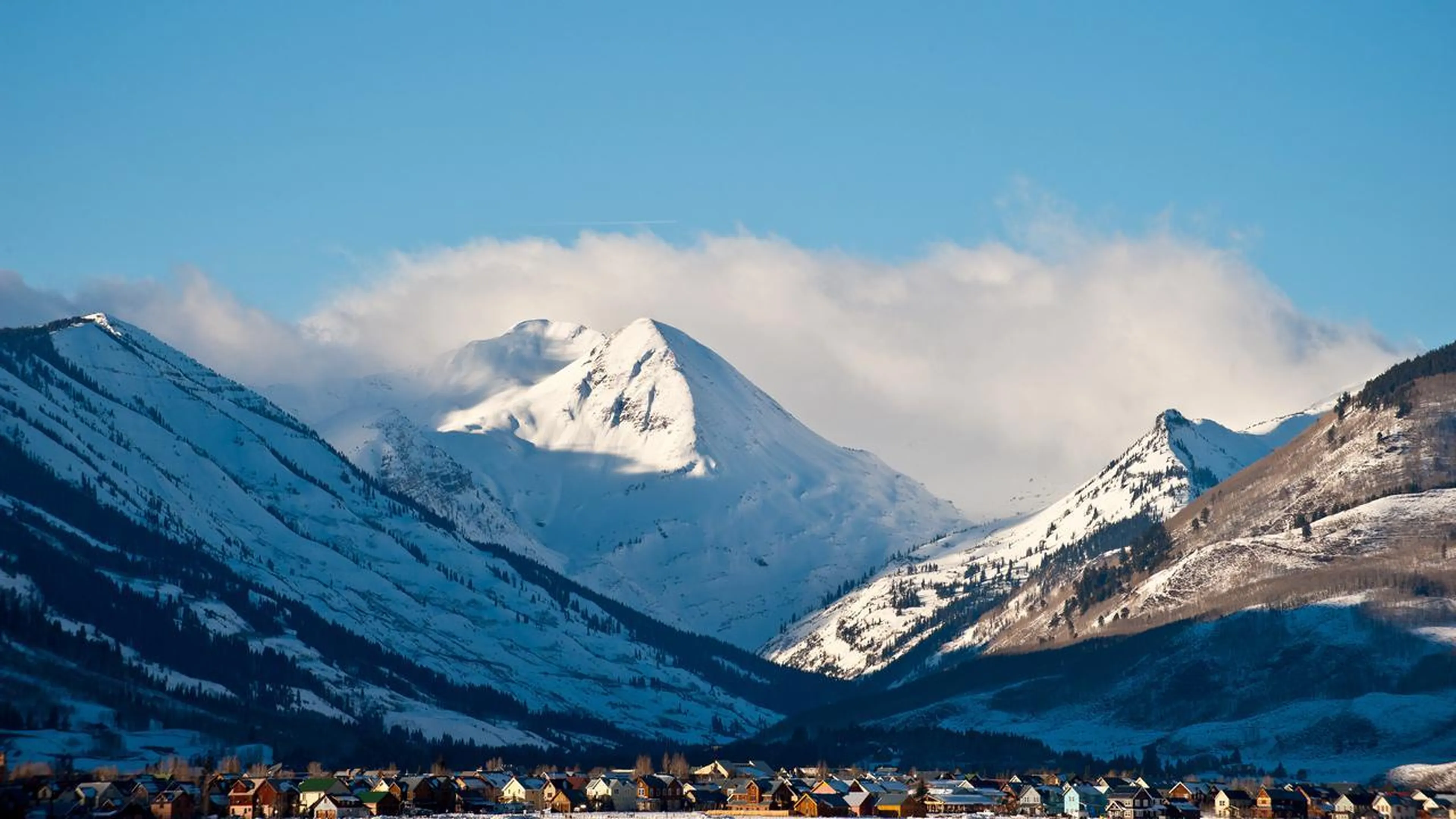 View of Crested Butte in Colorado