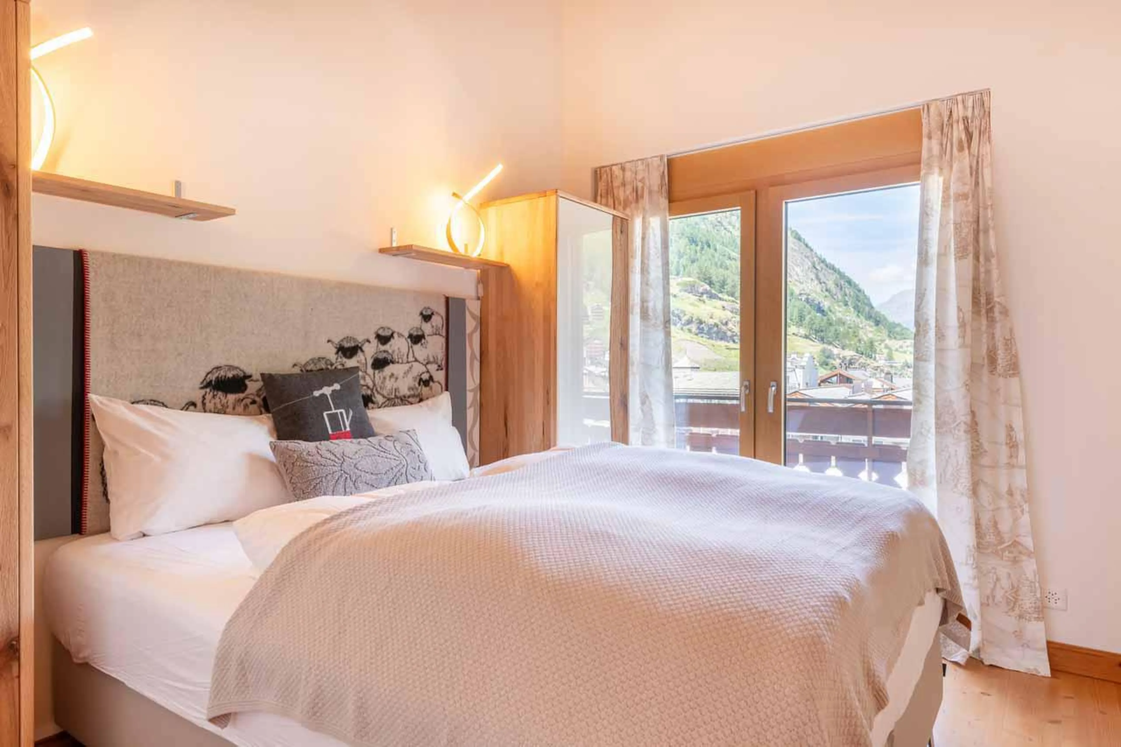 Bedroom two at Penthouse Annyvonne in Zermatt