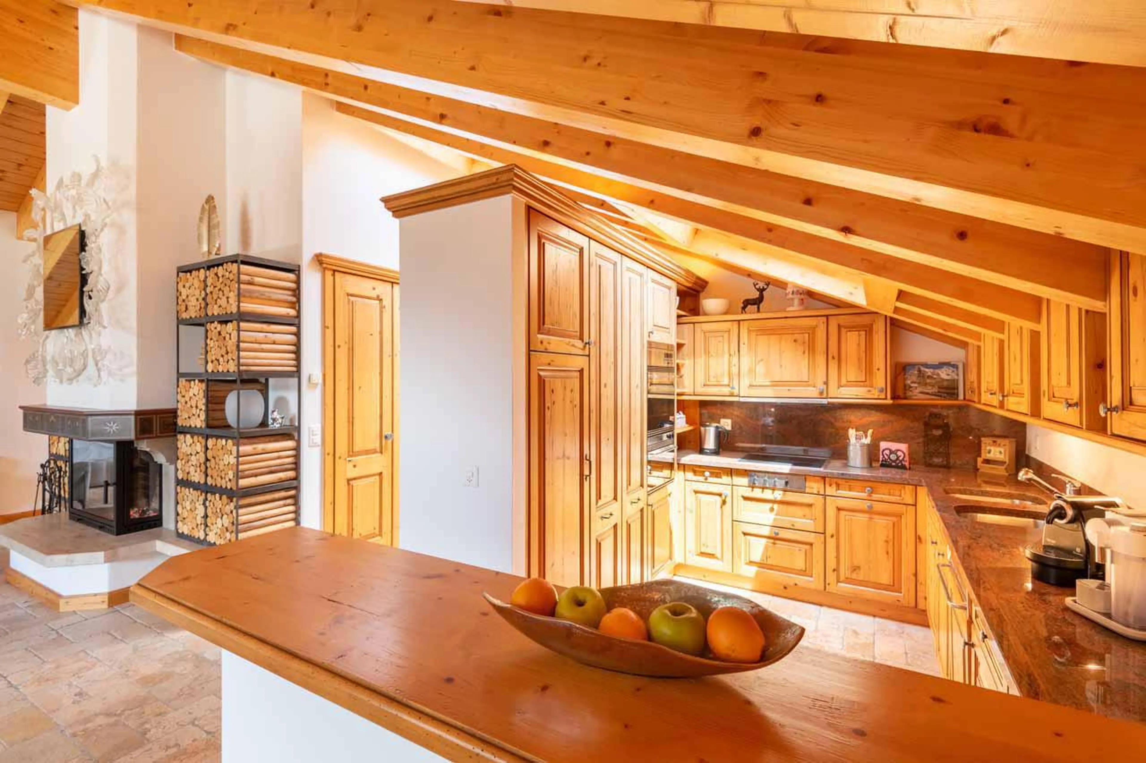 Kitchen at Penthouse Annyvonne in Zermatt