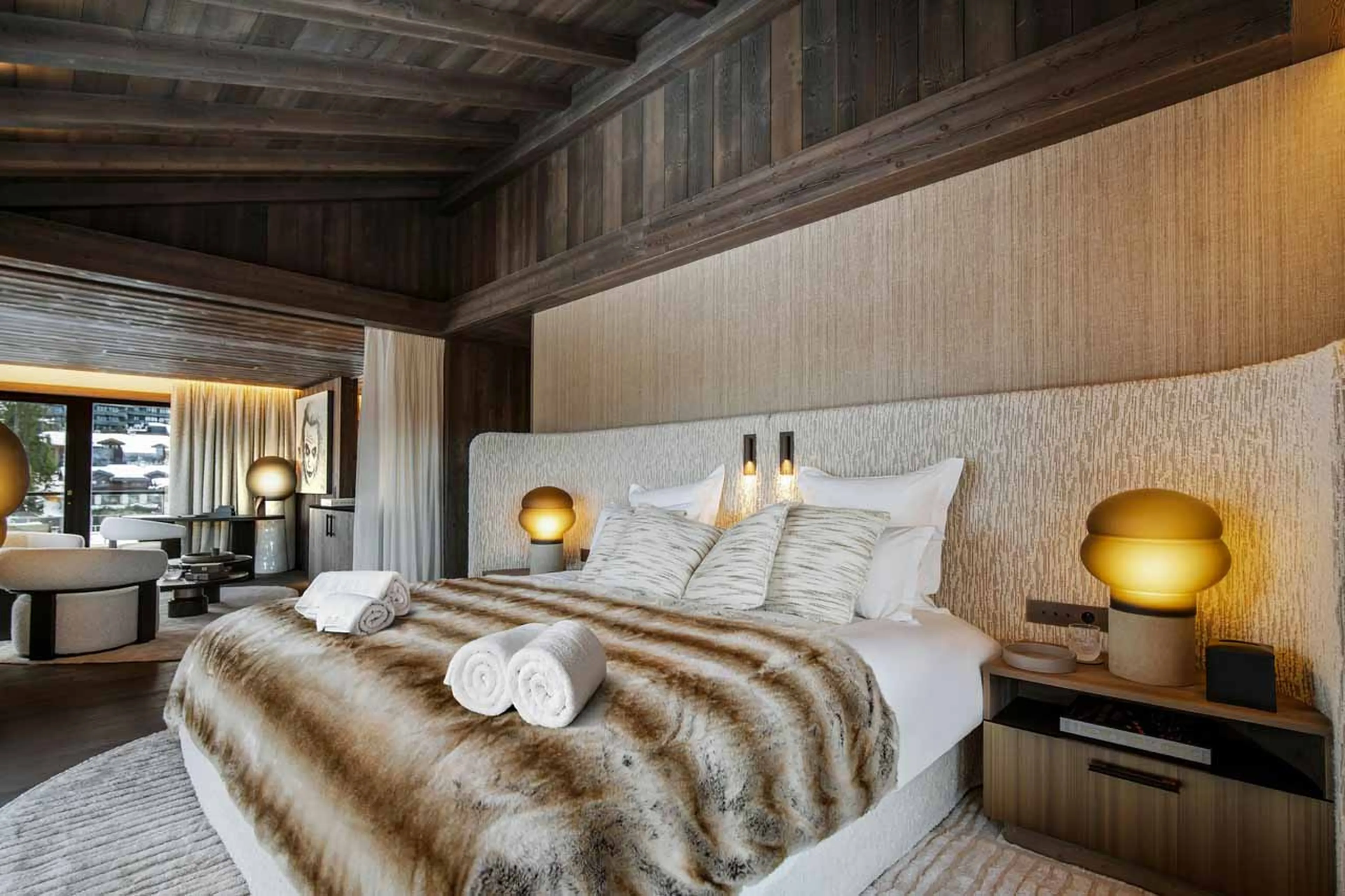 Double bedroom in Atmosphere Penthouse, Courchevel 1850