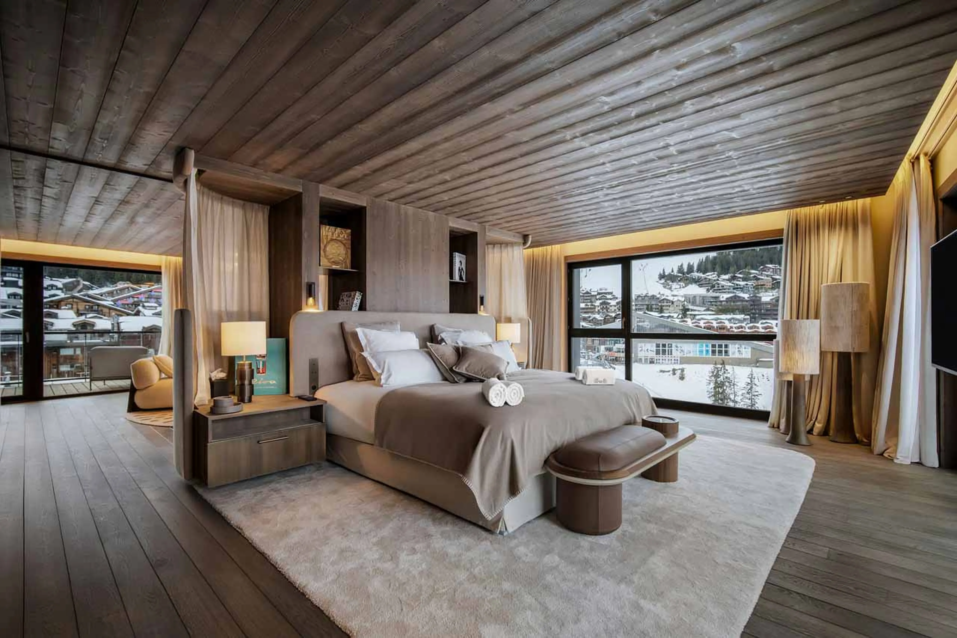 Double bedroom in Atmosphere Penthouse, Courchevel 1850