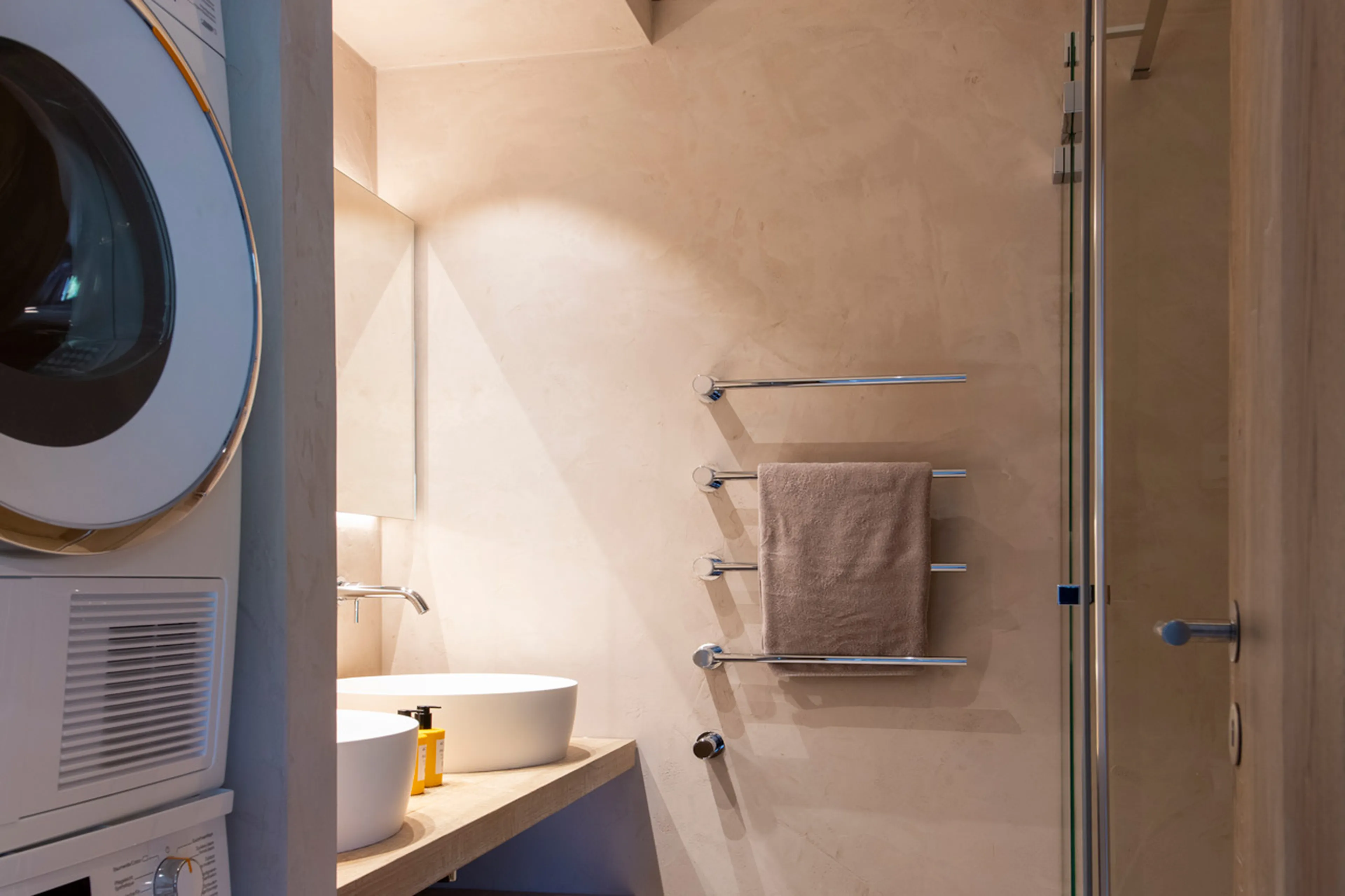 Laundry facilities at Penthouse Attica in Davos