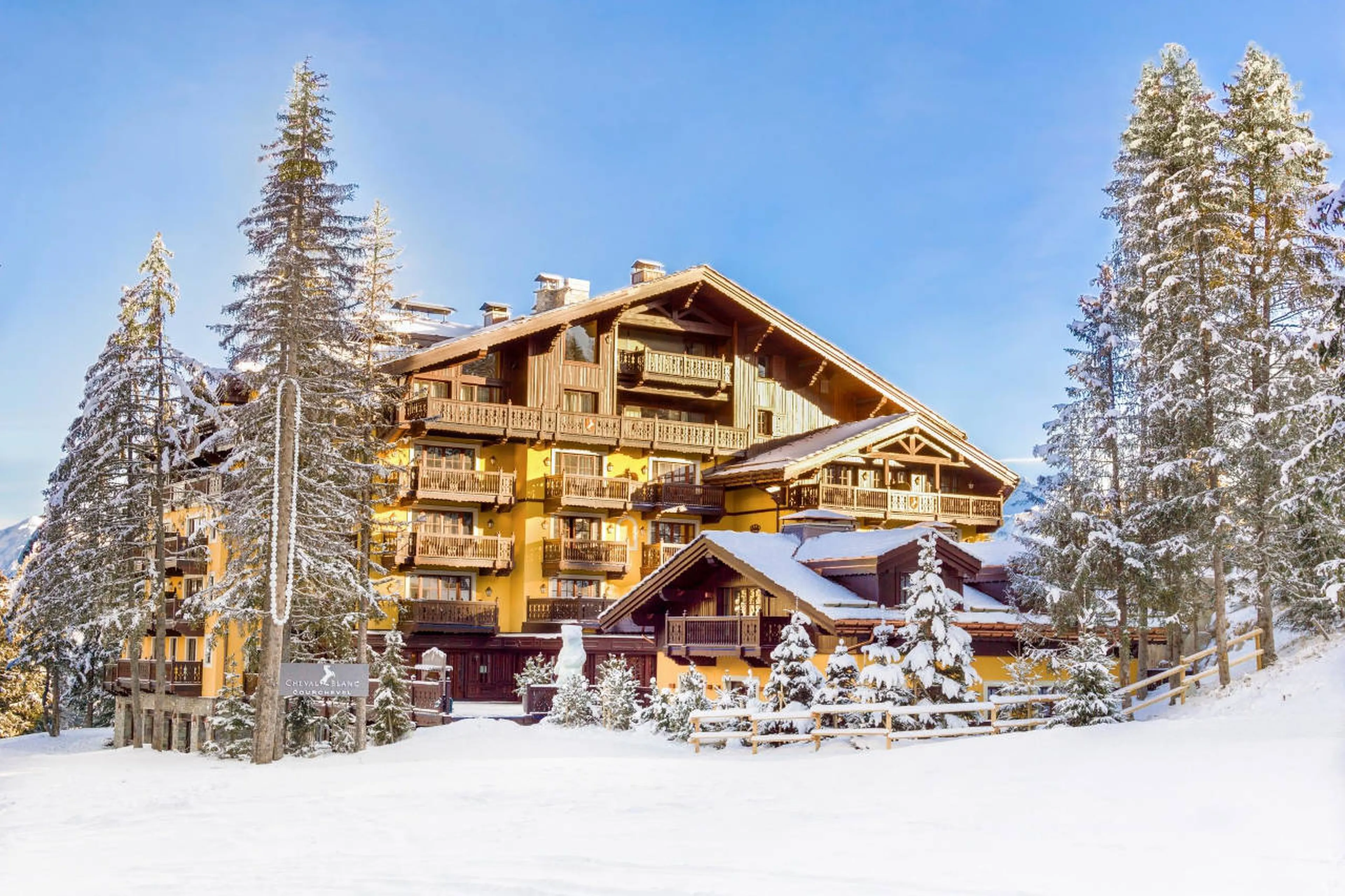 Exterior view of Penthouse Cheval Blanc in Courchevel 1850