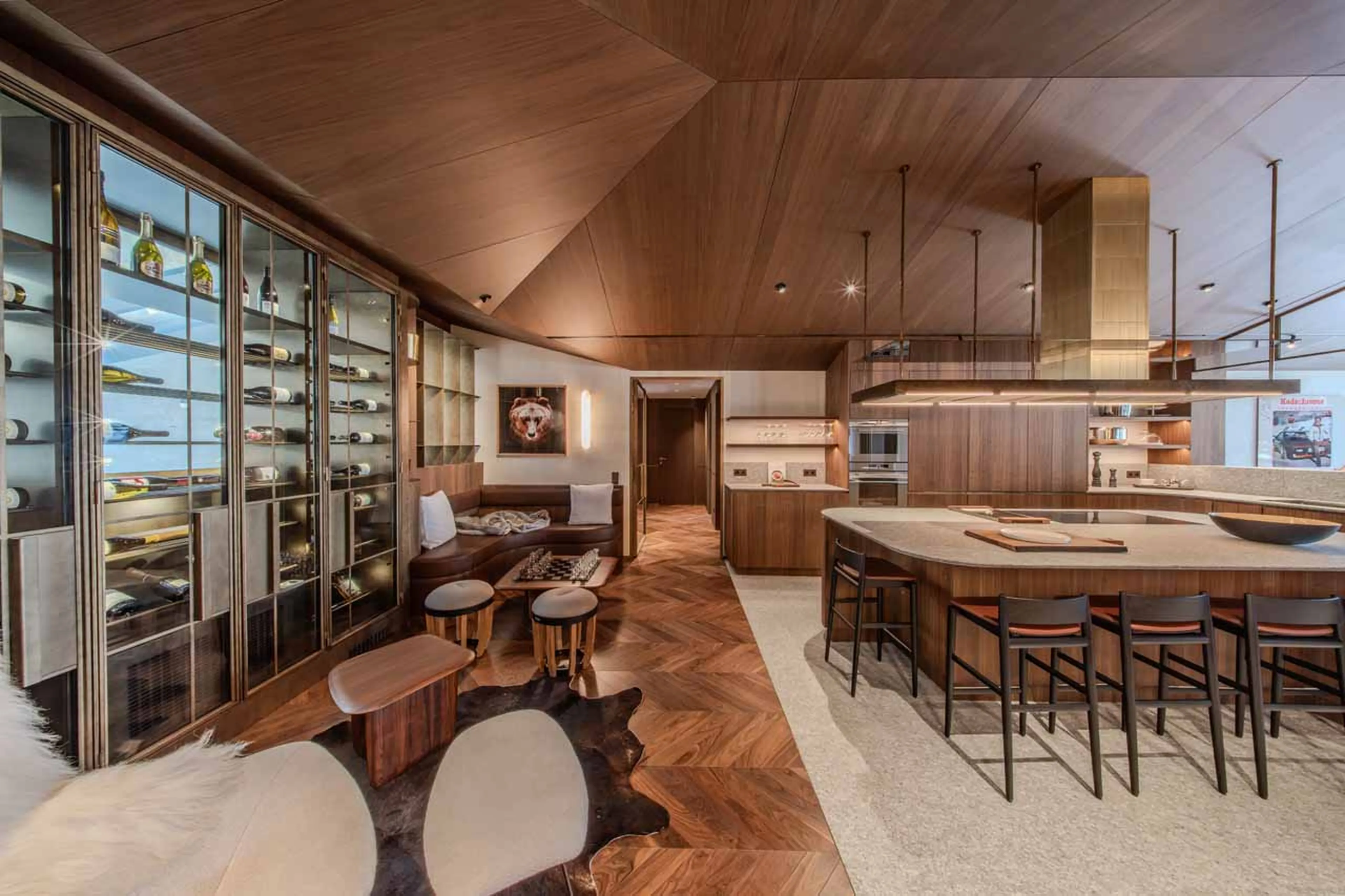 Wine store at Penthouse Cristal in Val d'Isere