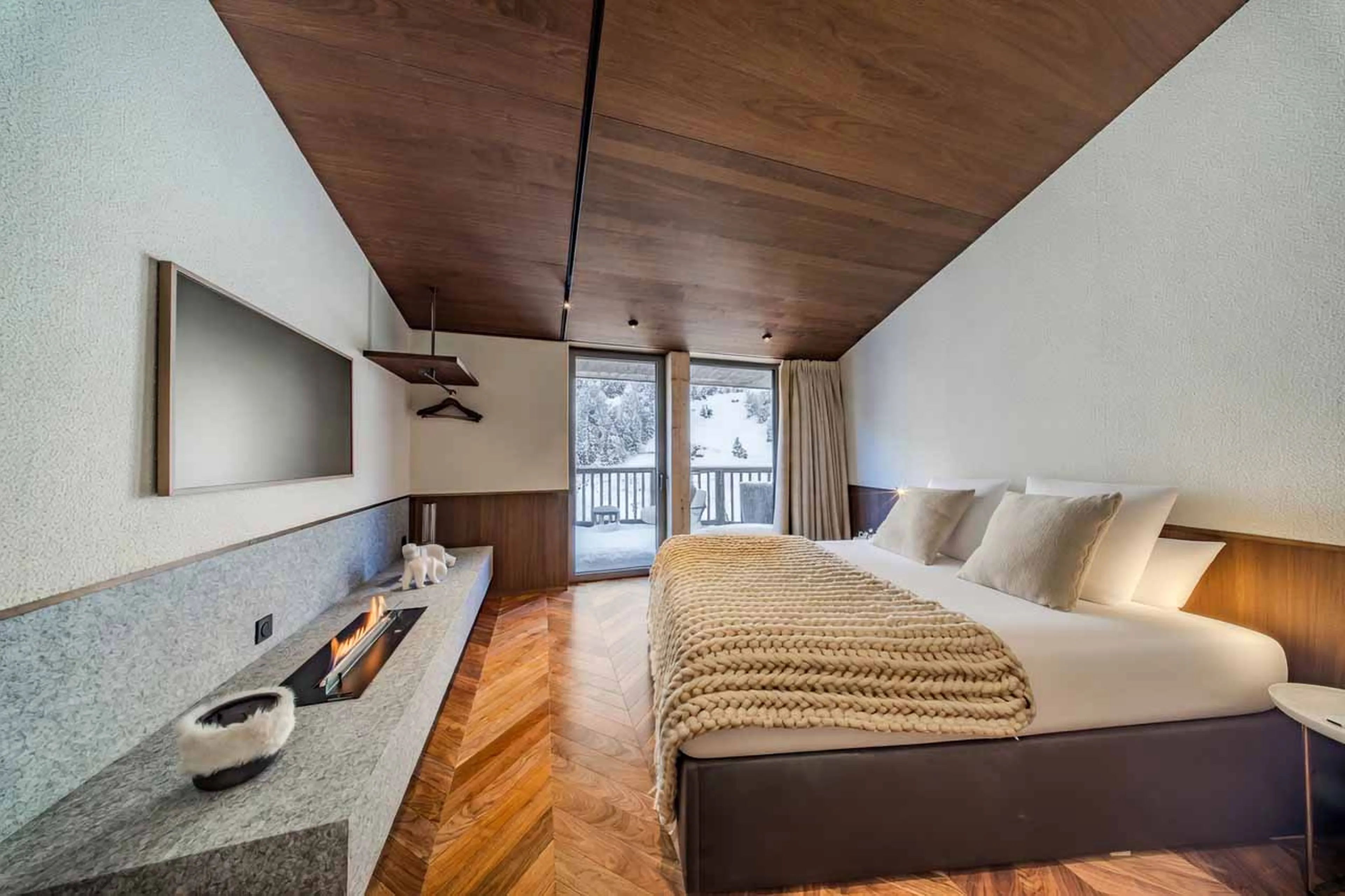 Bedroom three at Penthouse Cristal in Val d'Isere