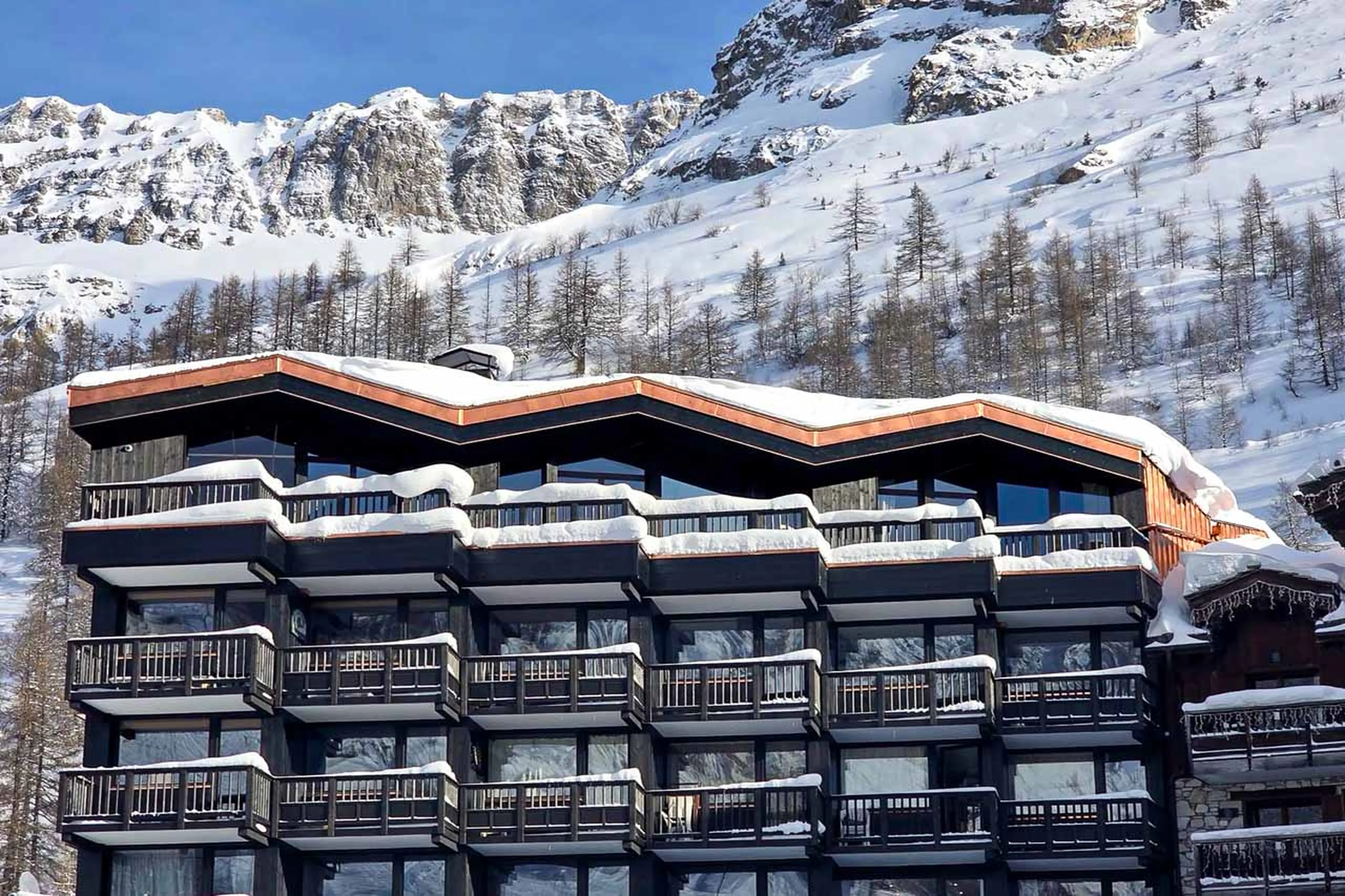 Exterior at Penthouse Cristal in Val d'Isere