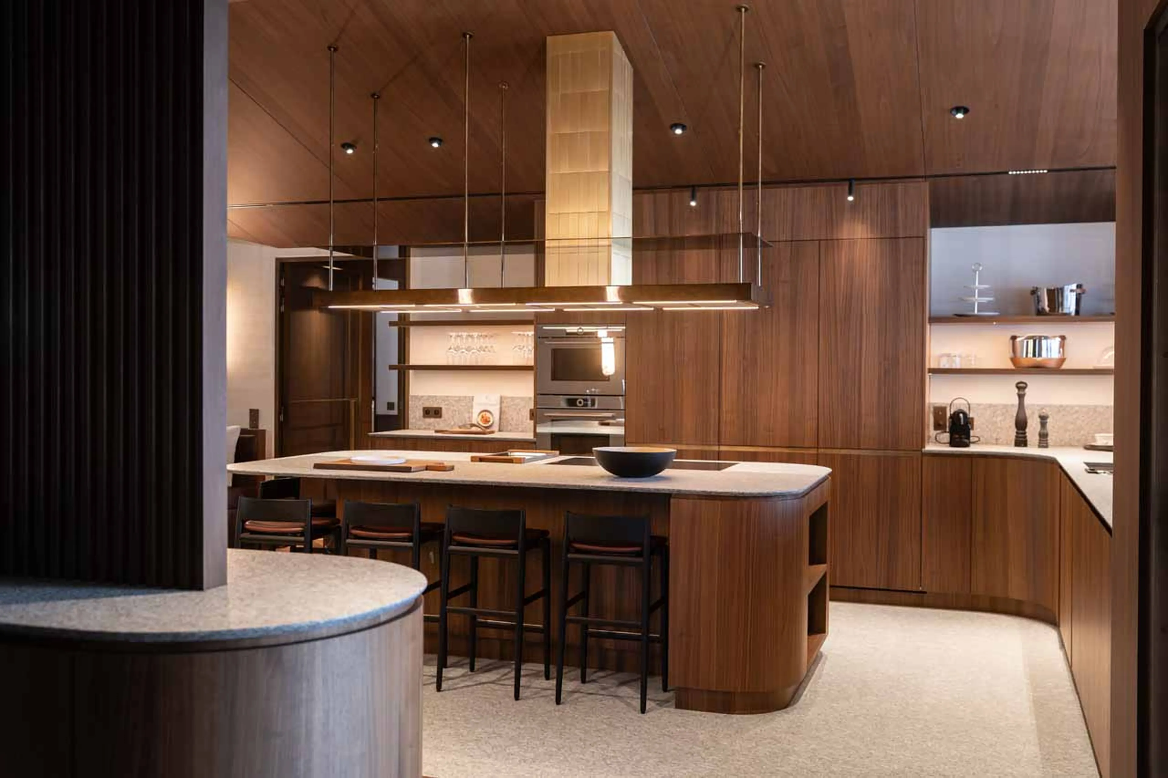 Well-equipped kitchen at Penthouse Cristal in Val d'Isere