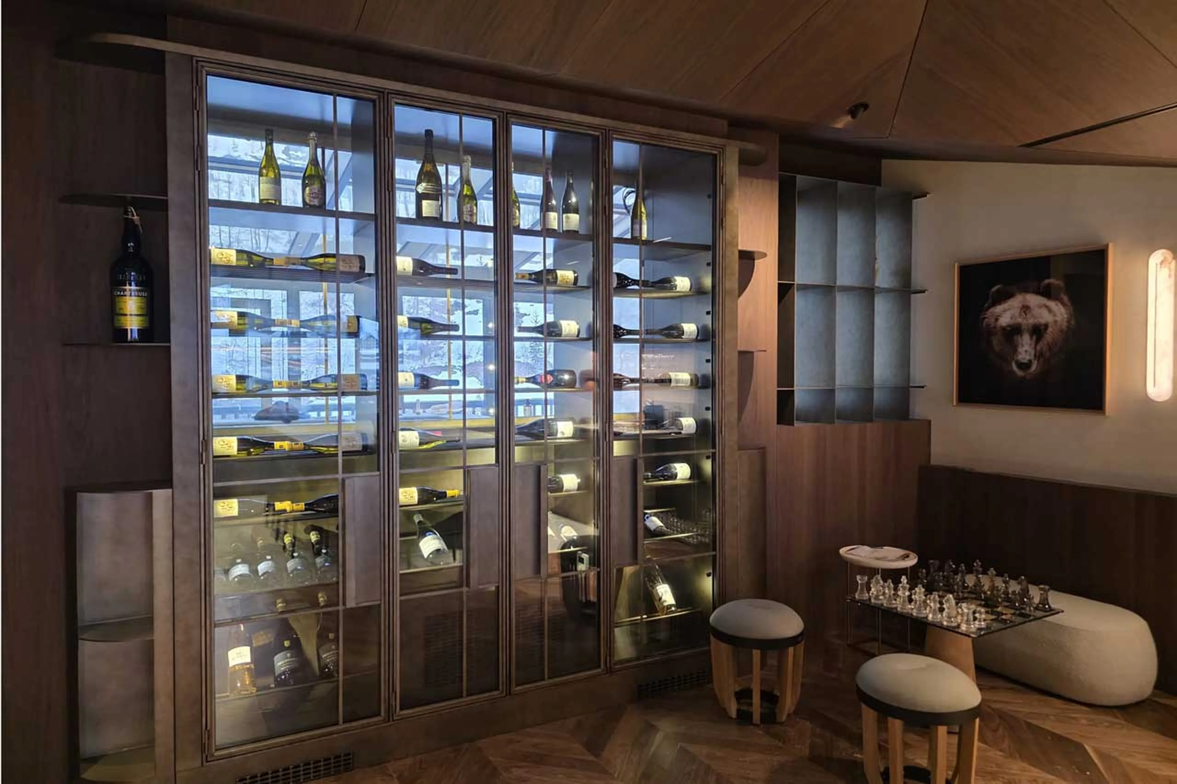 Wine store at Penthouse Cristal in Val d'Isere