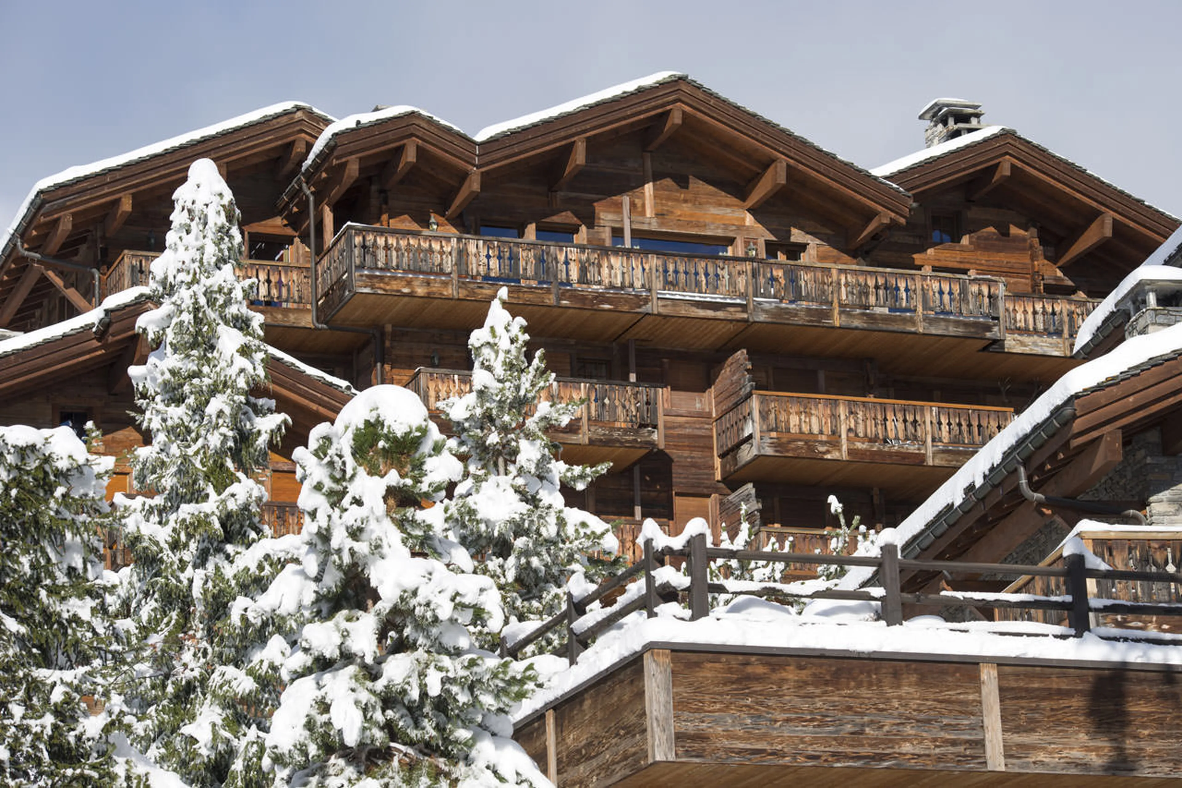 Exterior of Penthouse Deux Riviers in Verbier