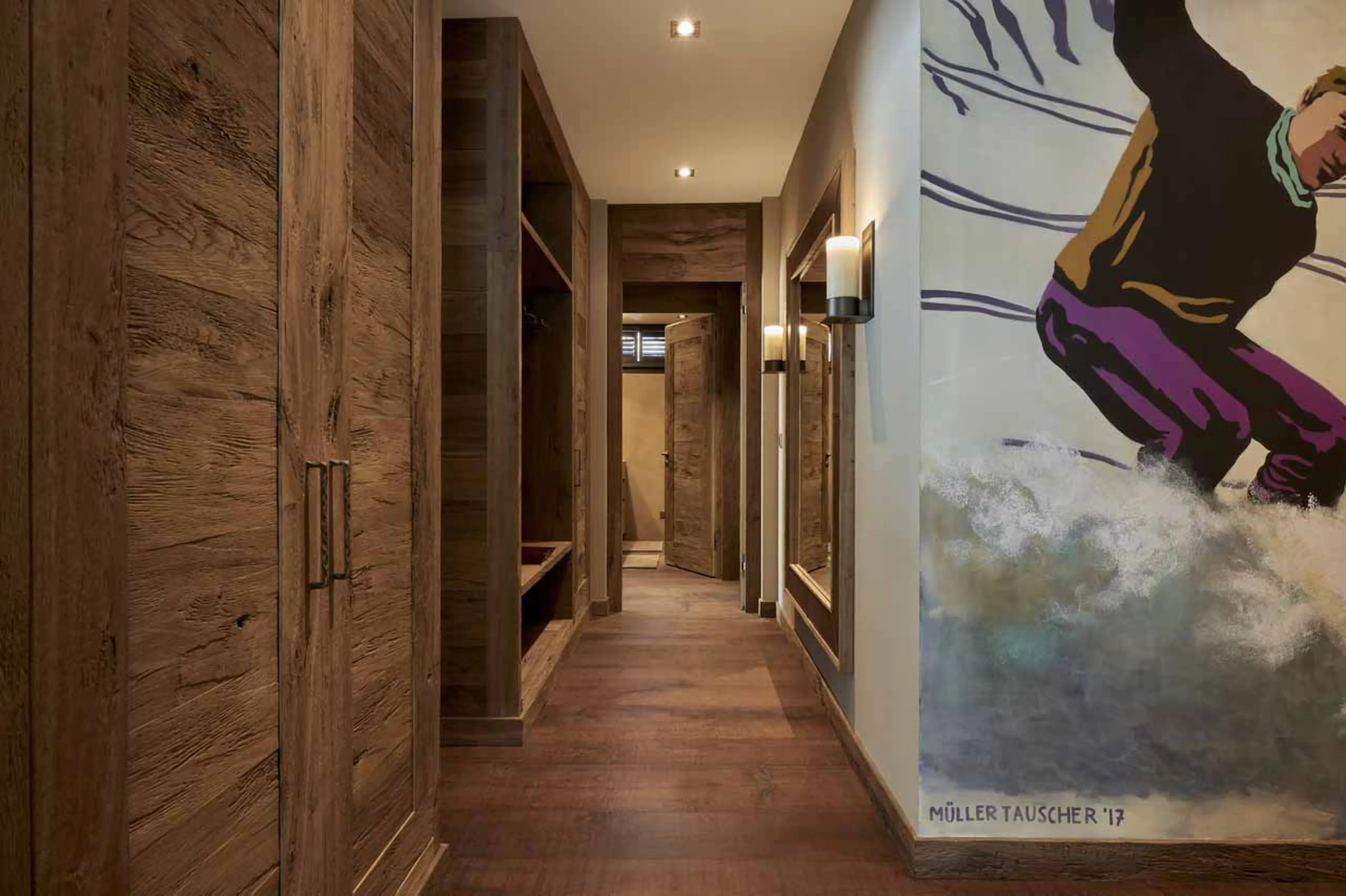 Hallway at Penthouse Elbert Lodge in Davos