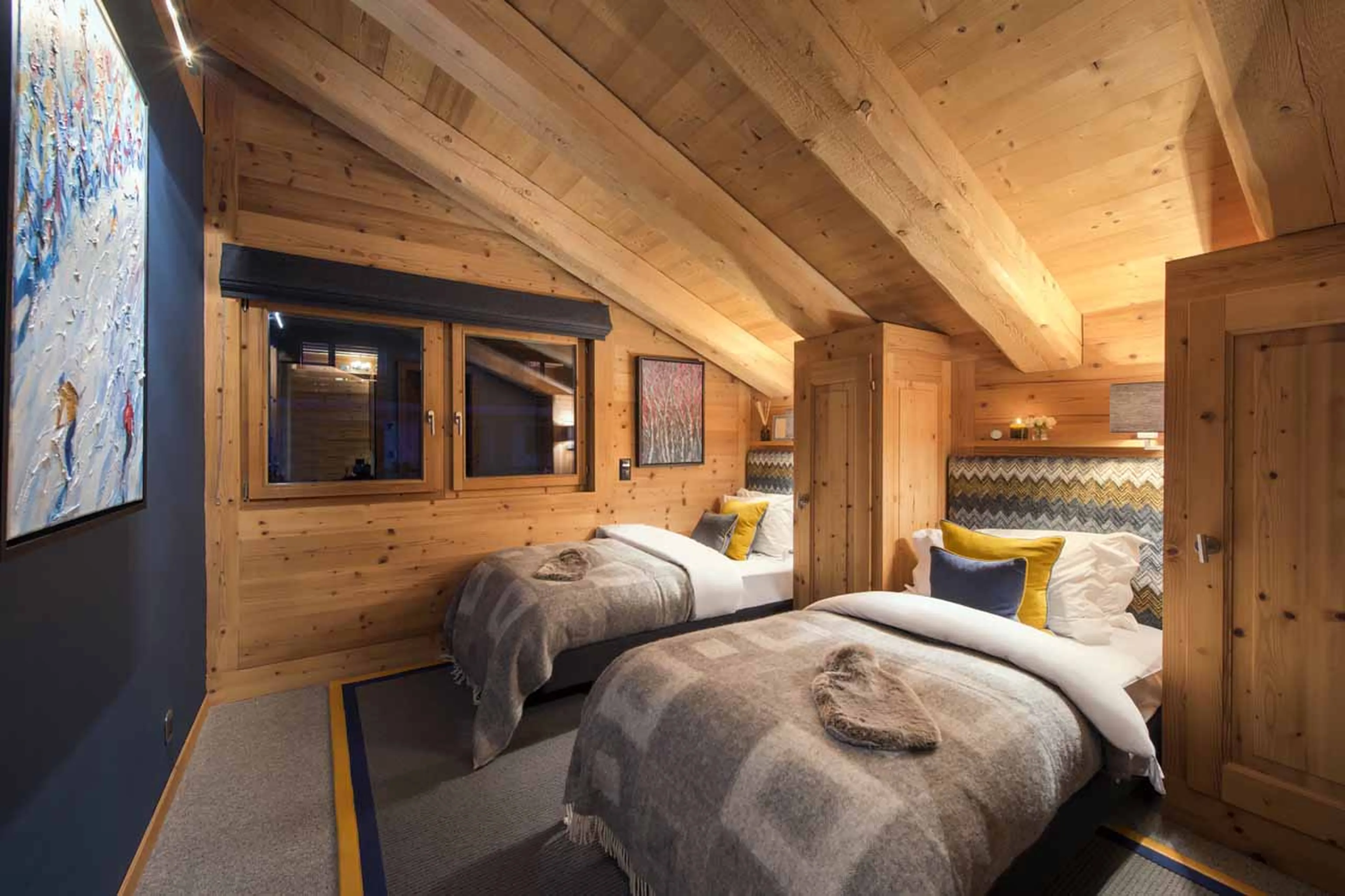 Bedroom four at Penthouse Entre Ciel et Terre in Verbier