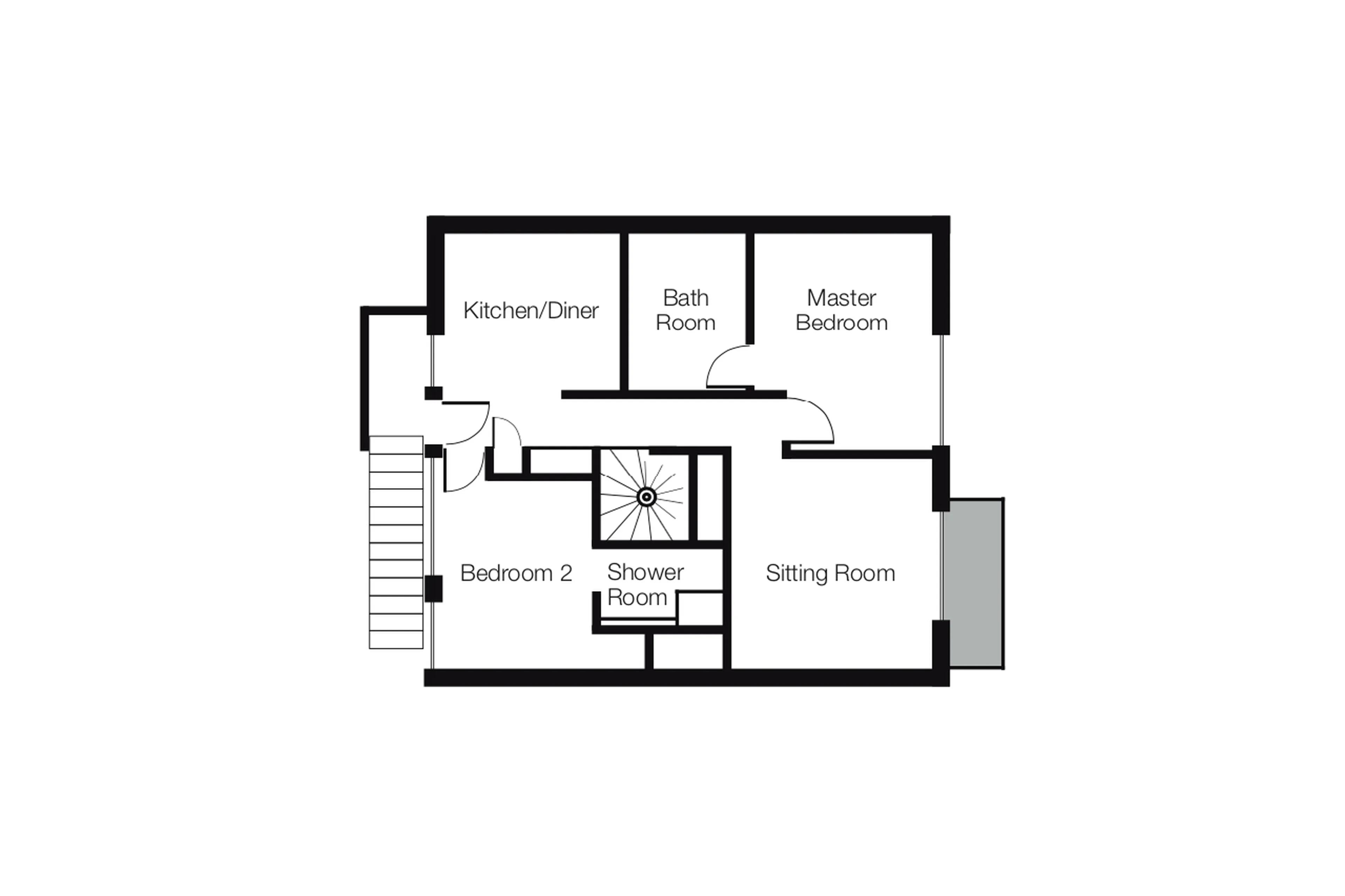 Floor plan of Penthouse Floralie in St Martin de Belleville