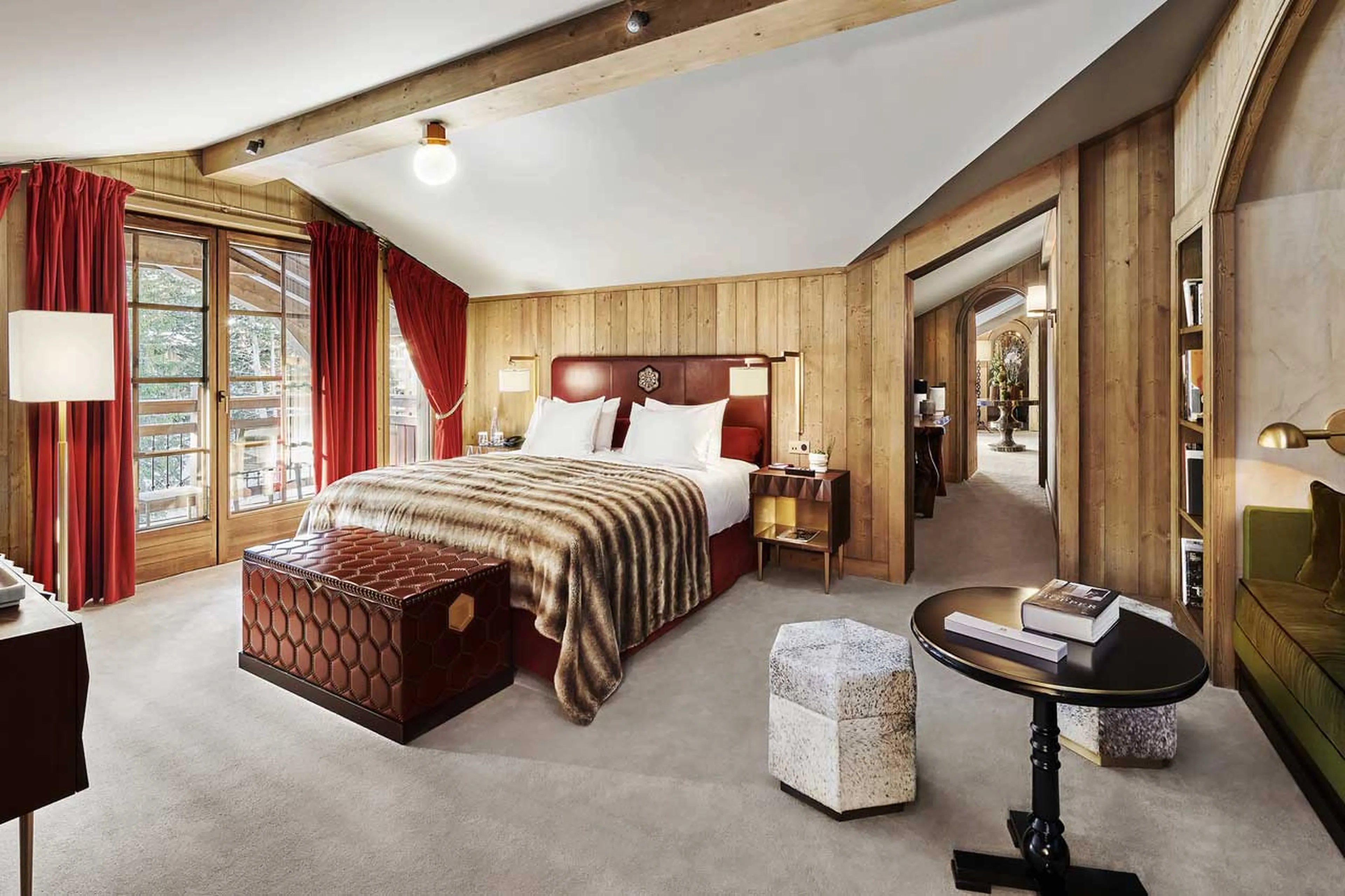 Master suite at Penthouse de L'Apogee in Courchevel 1850