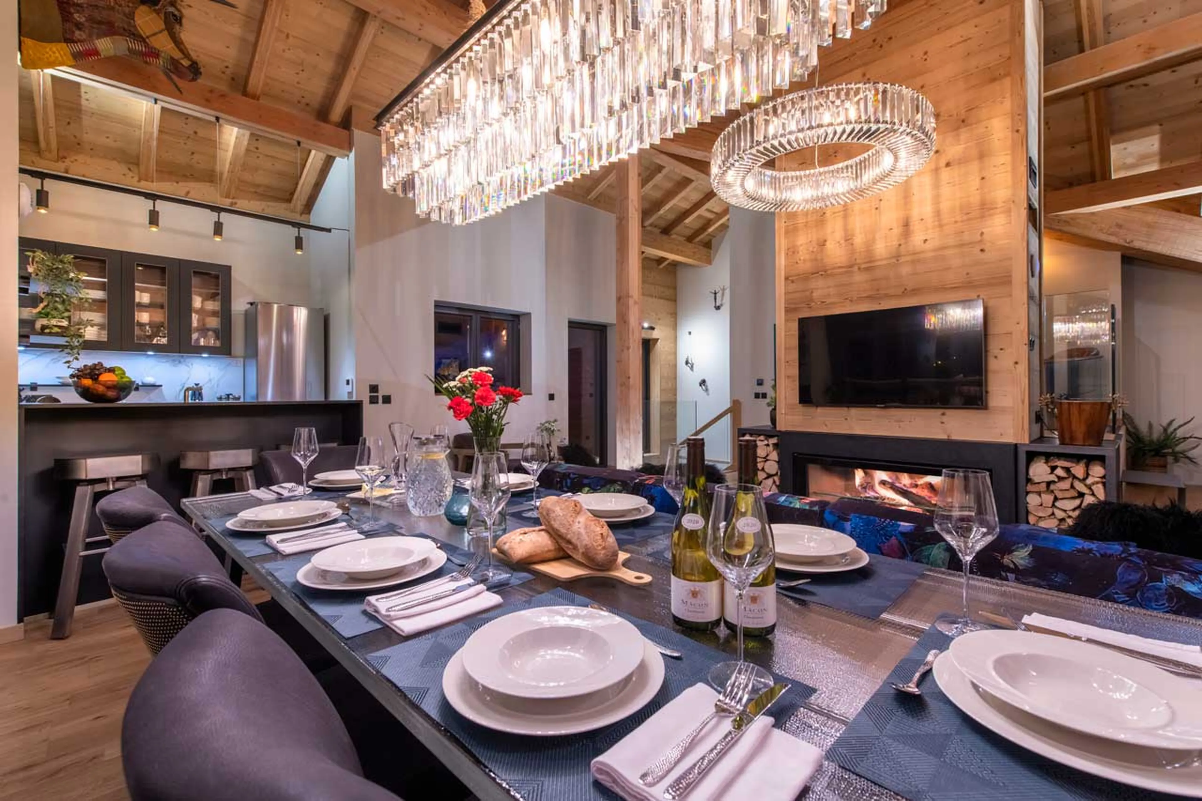 Dining table of Penthouse Mathilde in Morzine