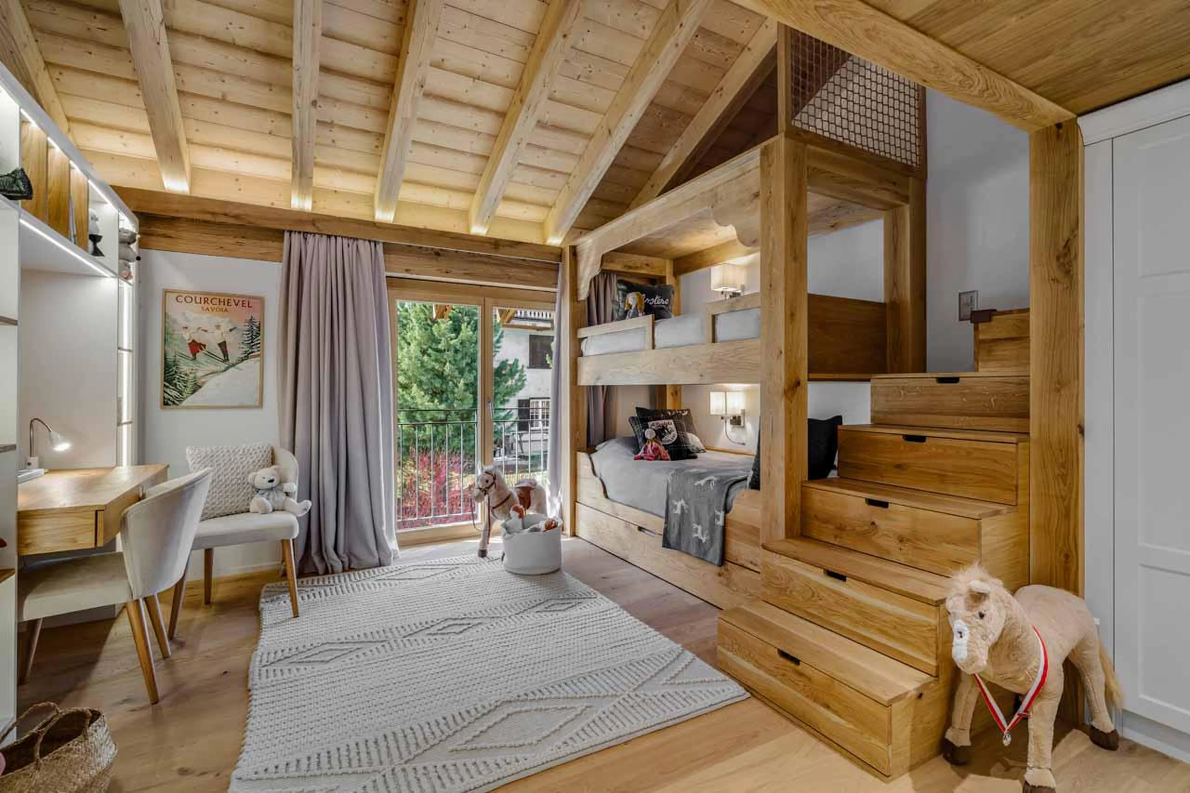 Bedroom four at Penthouse Silvretta in Klosters