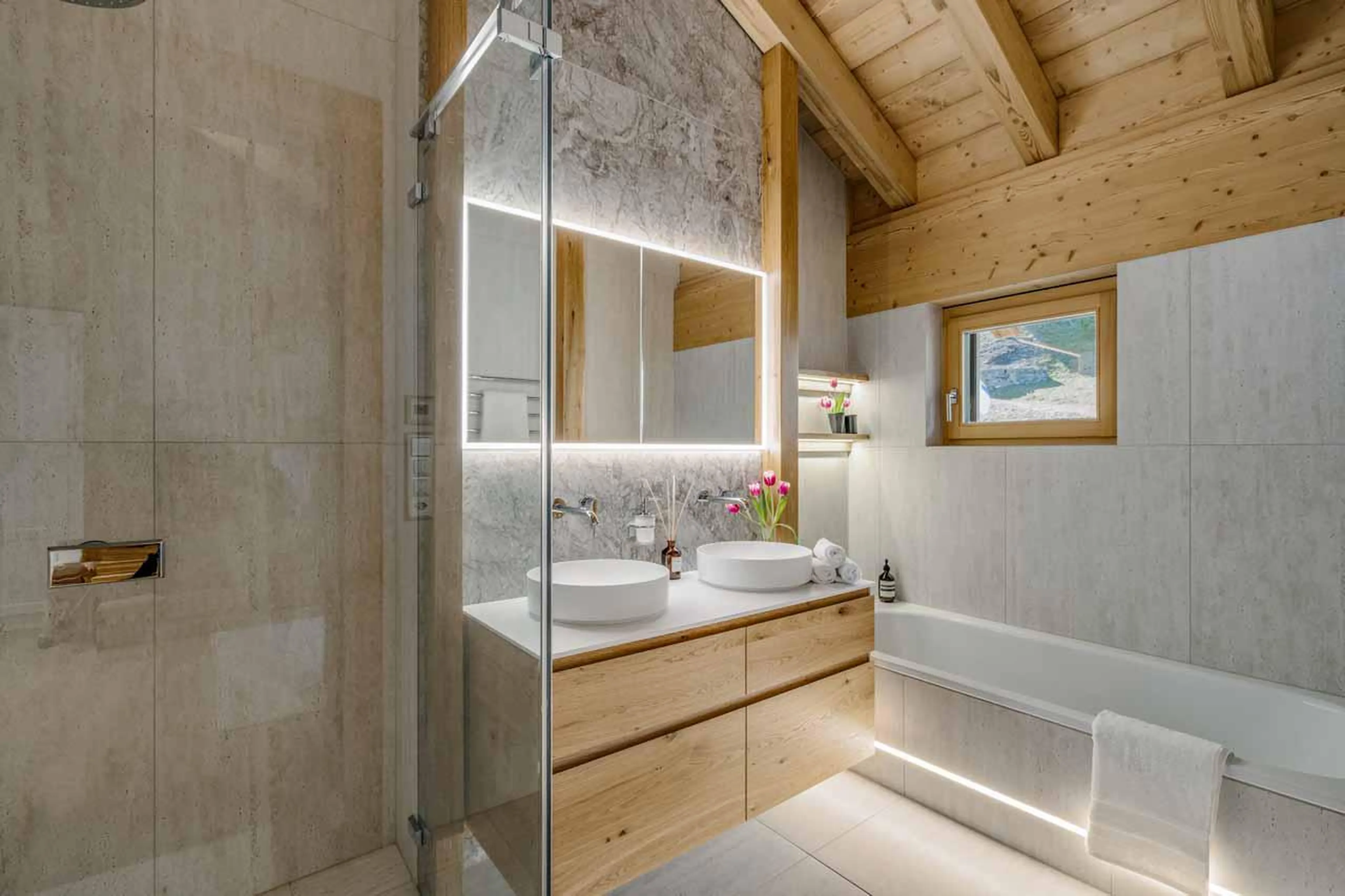 Bathroom at Penthouse Silvretta in Klosters